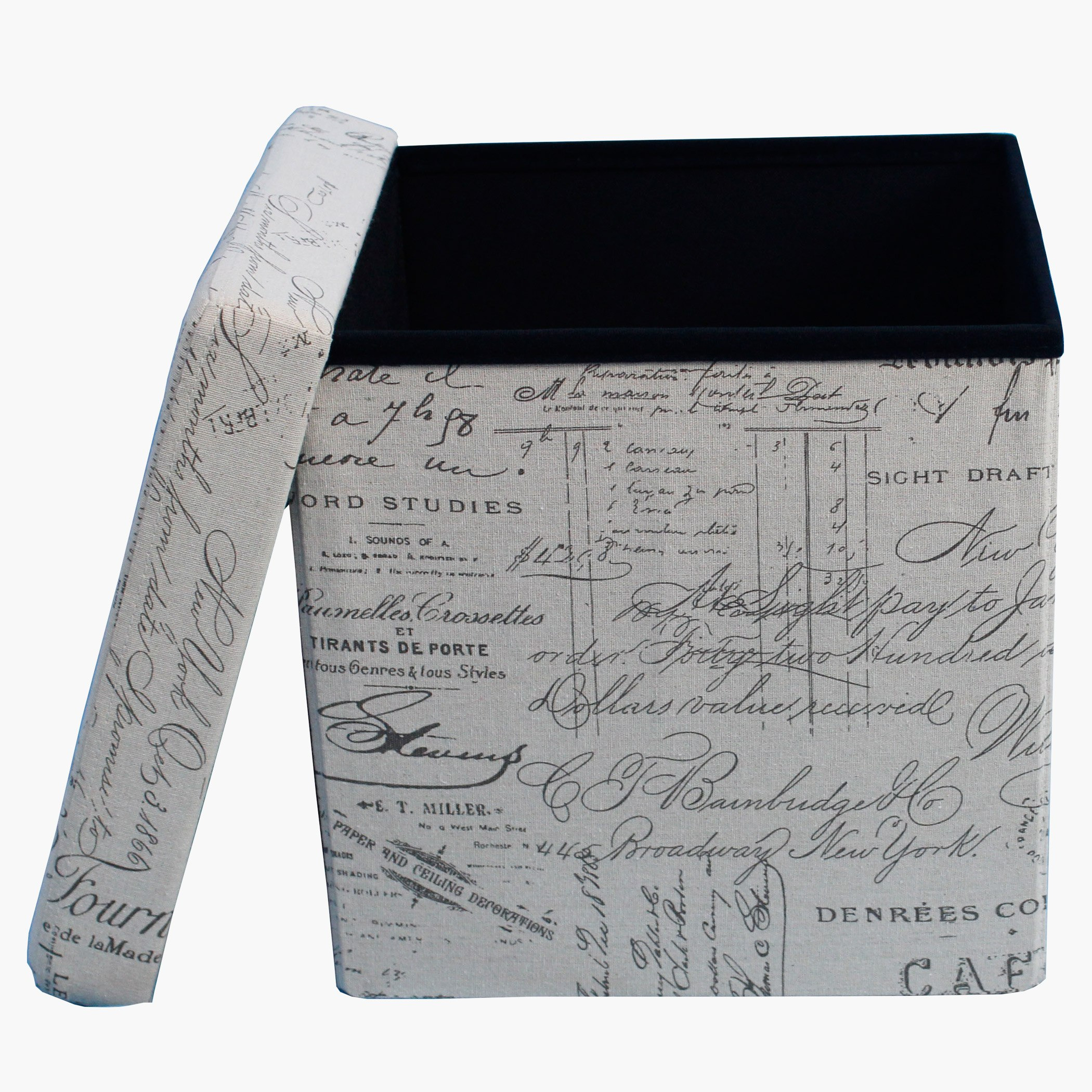 Script Folding Ottoman with Storage-hbxlivingroom-sofasandarmchairs-ottomansandfootstools-image-2