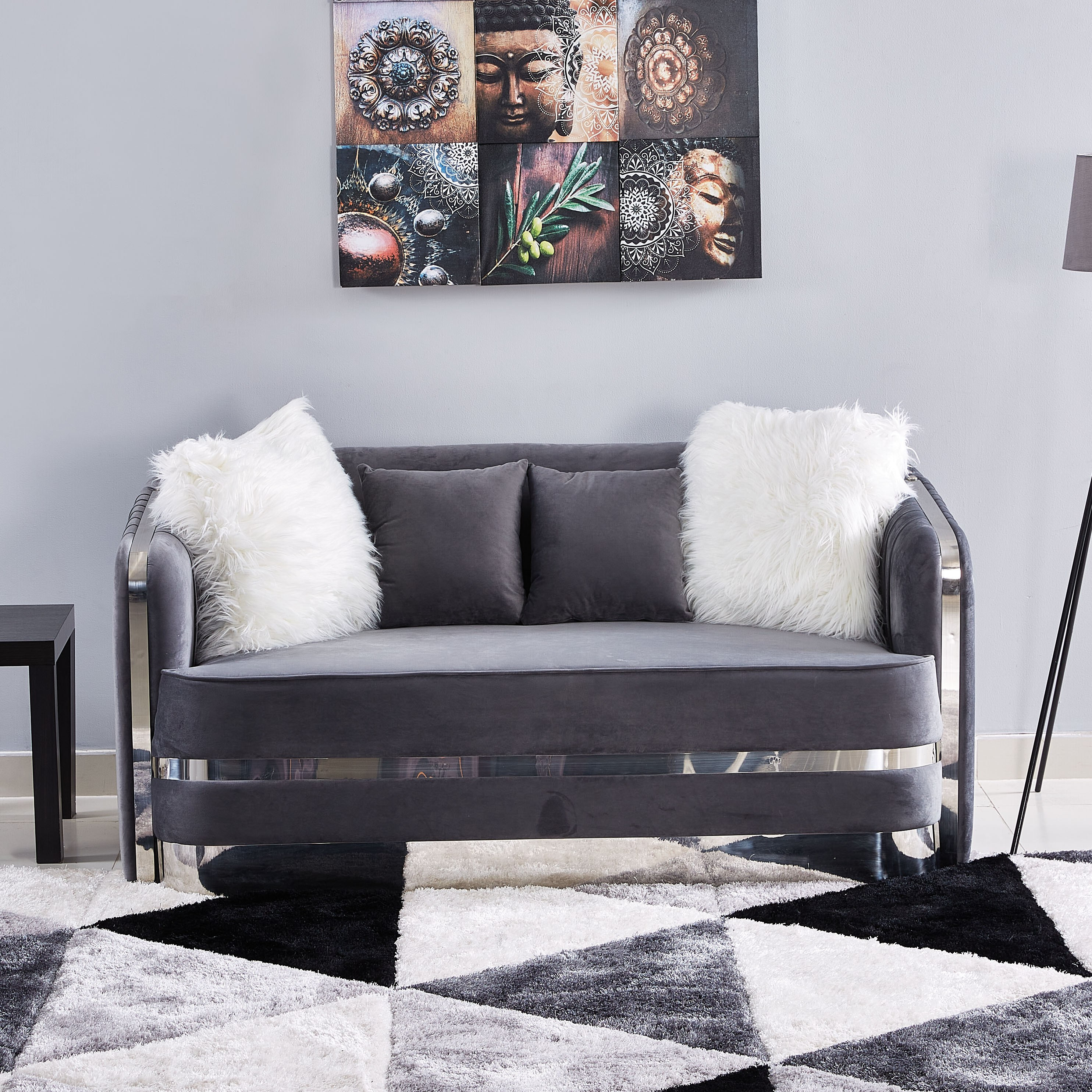 كنبة بارزة الملمس بمقعدين و4 وسائد من جاتسبي-hbxlivingroom-sofasandarmchairs-sofas-image-1
