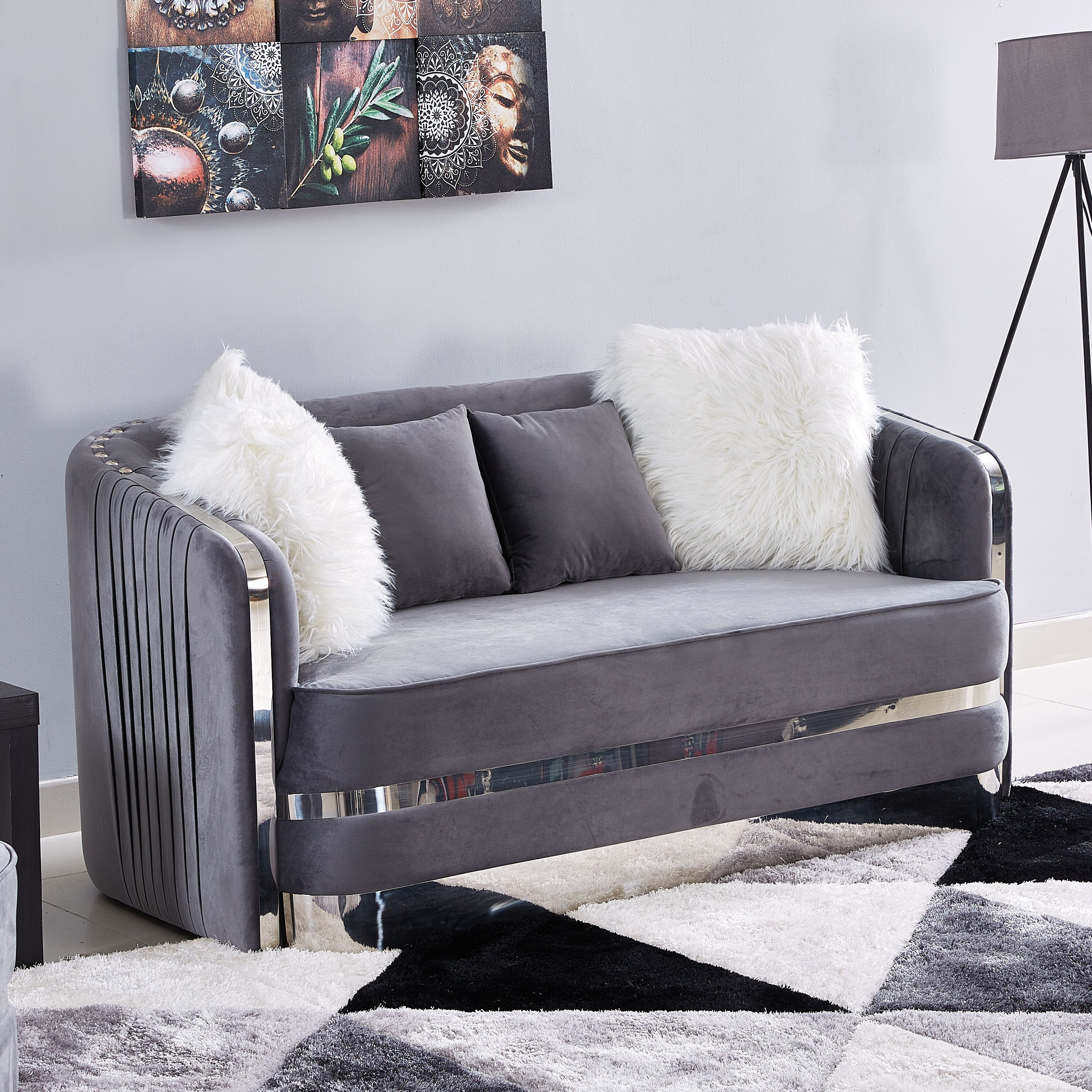 كنبة بارزة الملمس بمقعدين و4 وسائد من جاتسبي-hbxlivingroom-sofasandarmchairs-sofas-image-2