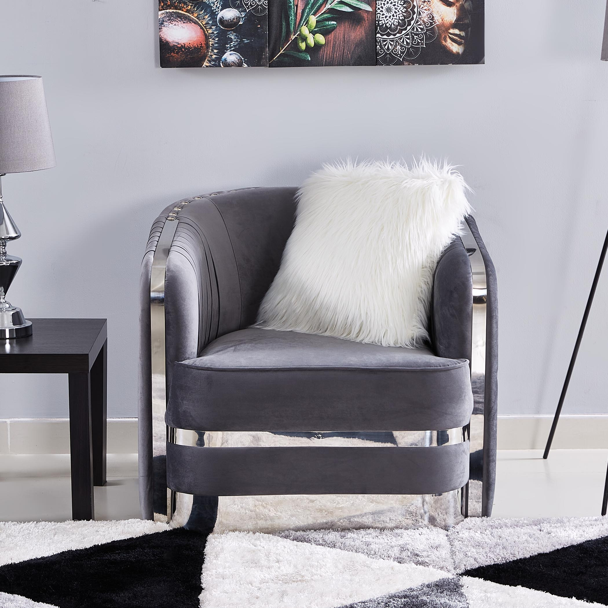كنبة بارزة الملمس بـارزة الملمس بمقعد واحد ووسادة من جاتسبي-hbxlivingroom-sofasandarmchairs-sofas-image-1