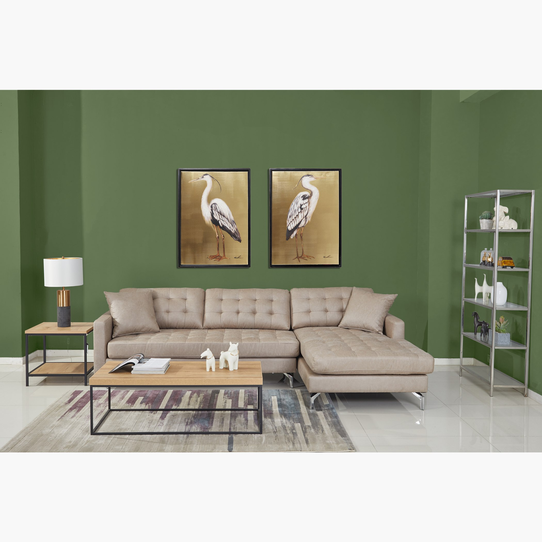 كنبة ركنيّة قماشيّة شبه جلد يمين مع وسادتين من تورينو-hbxlivingroom-sofasandarmchairs-sofas-image-1