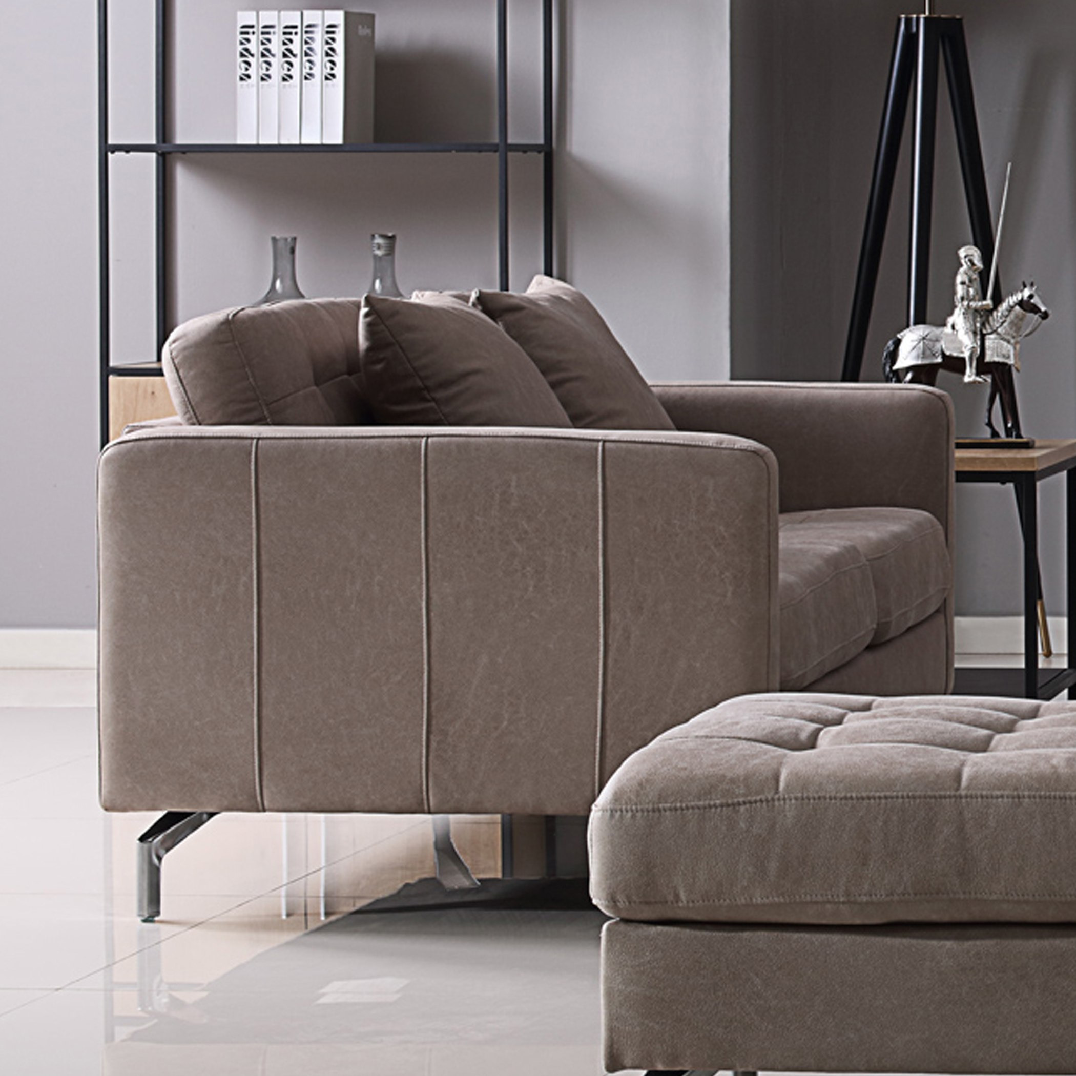 كنبة جلد اصطناعي مقعدين مع وسادتين من تورينو -hbxlivingroom-sofasandarmchairs-sofas-image-2