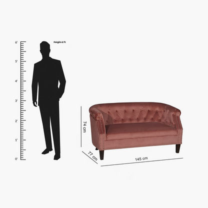 Lux 2-Seater Velvet Sofa-Sofas-image-7