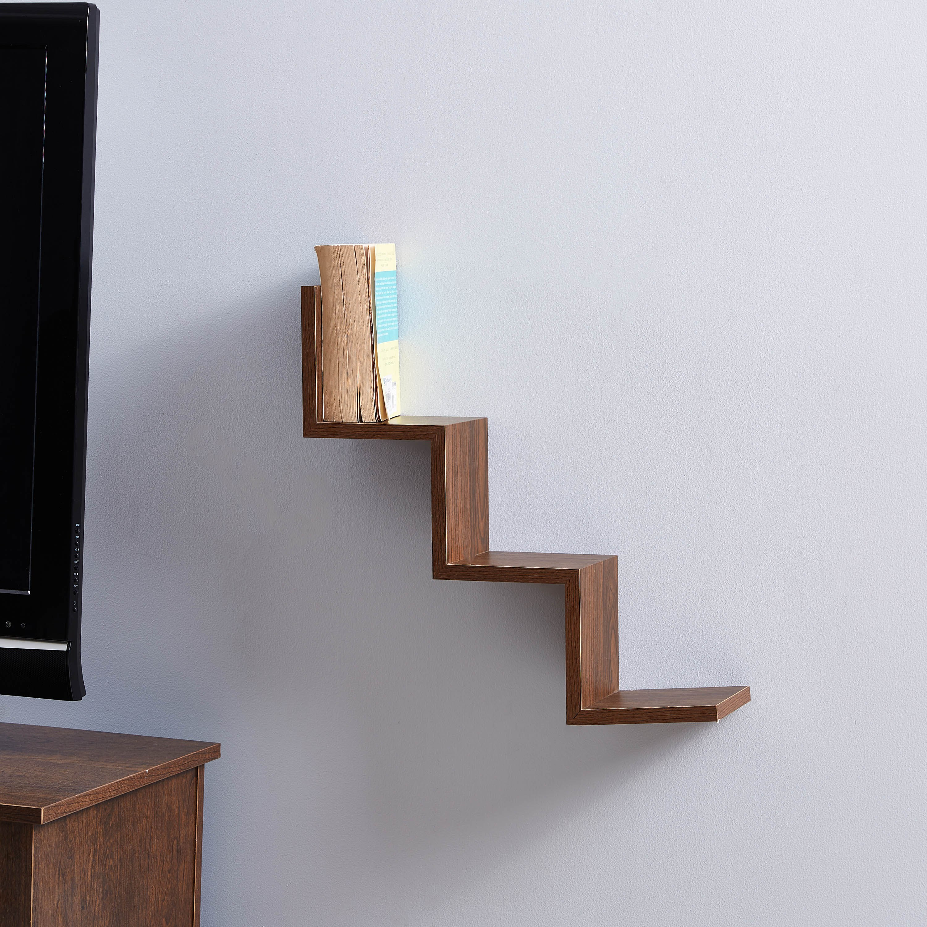 رف بتصميم متعرج من نيكول - 59x12x12 سم-hbxfurniture-mediaunitsandstorage-wallshelves-image-2
