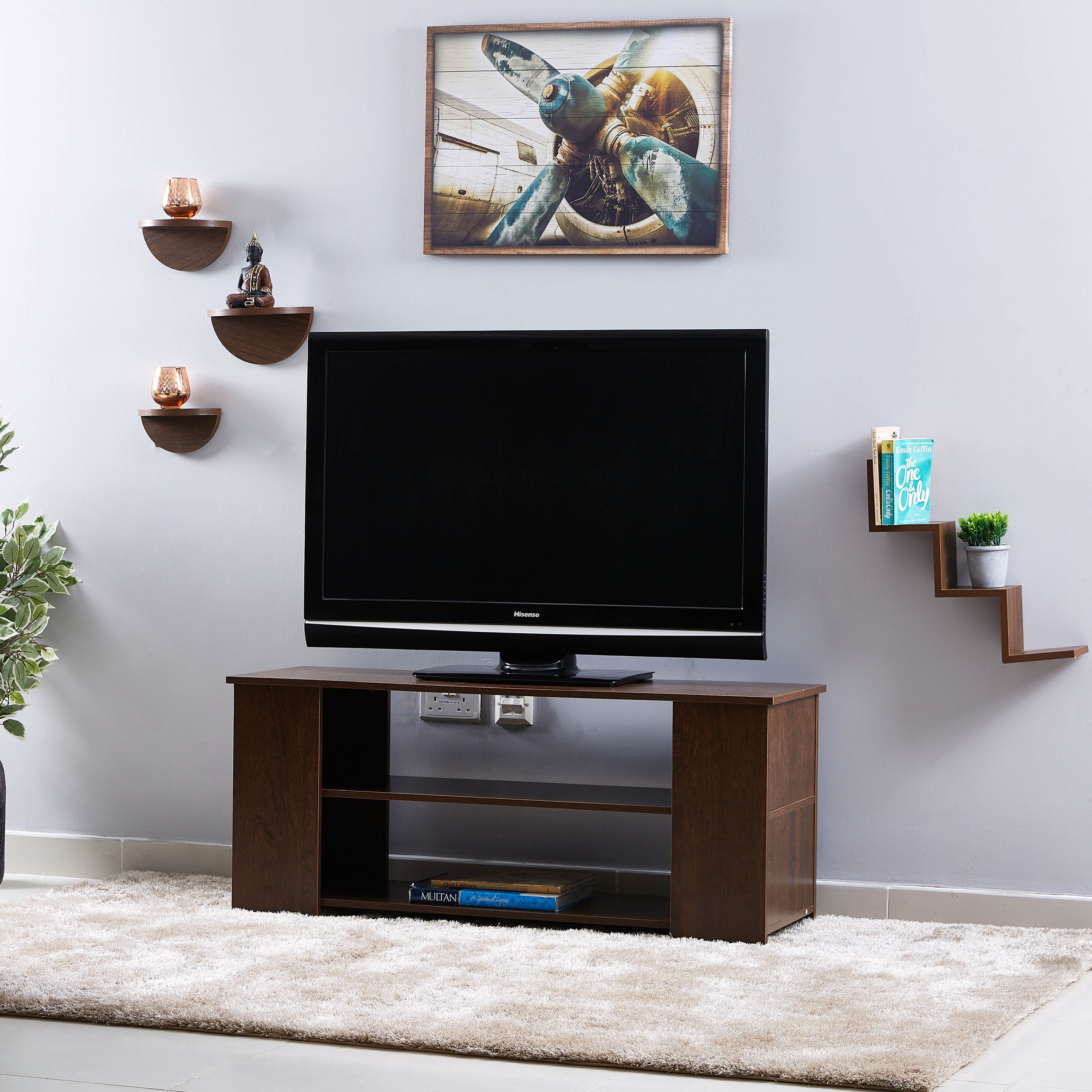 رف بتصميم متعرج من نيكول - 59x12x12 سم-hbxfurniture-mediaunitsandstorage-wallshelves-image-4