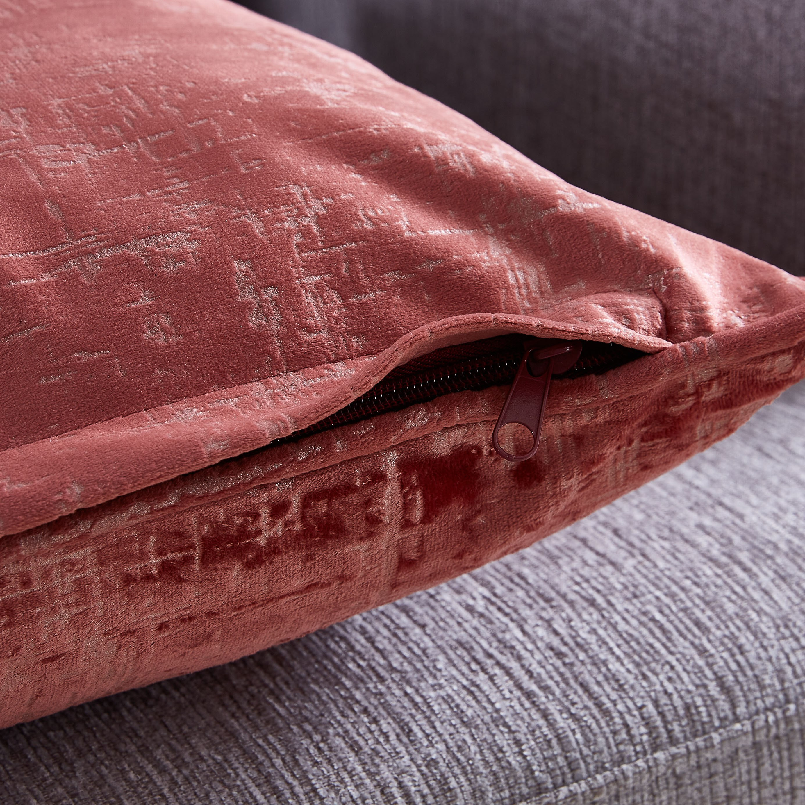 Audrey Textured Velvet Cushion Cover - 45x45 cm-hbxhomeware-cushionsandcovers-cushioncovers-image-2