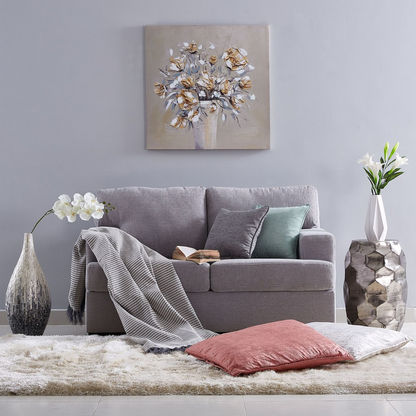 Audrey Textured Velvet Cushion - 65x65 cms