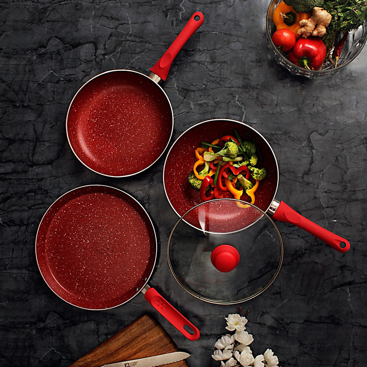 طقم أواني طهي غير قابل للالتصاق من ووندرشيف رويال فيلفيت - 5 قطع-hbxkitchen-kitchenware-foodpreparation-image-1