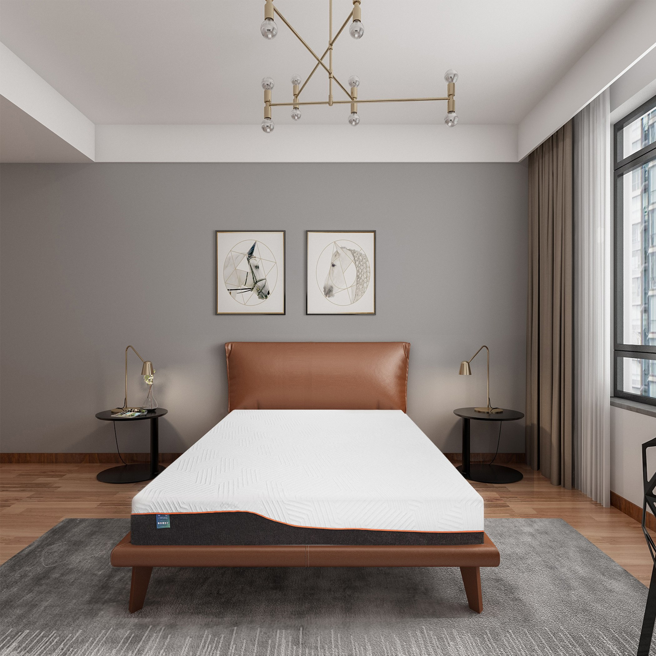 iNatural Twin Roll-Pack Charcoal Memory Foam Mattress - 120x200x26 cm-hbxfurniture-mattresses-twin-image-12