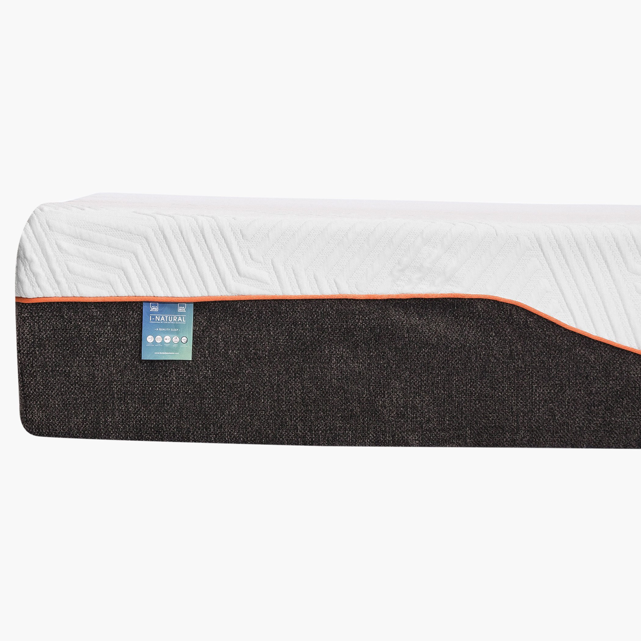 مرتبة كينج إسفنج ميموري فوم فحم مغلفة ملفوفة من آي ناتشورال ـ- 180x200x26 سم-hbxfurniture-mattresses-king-image-11