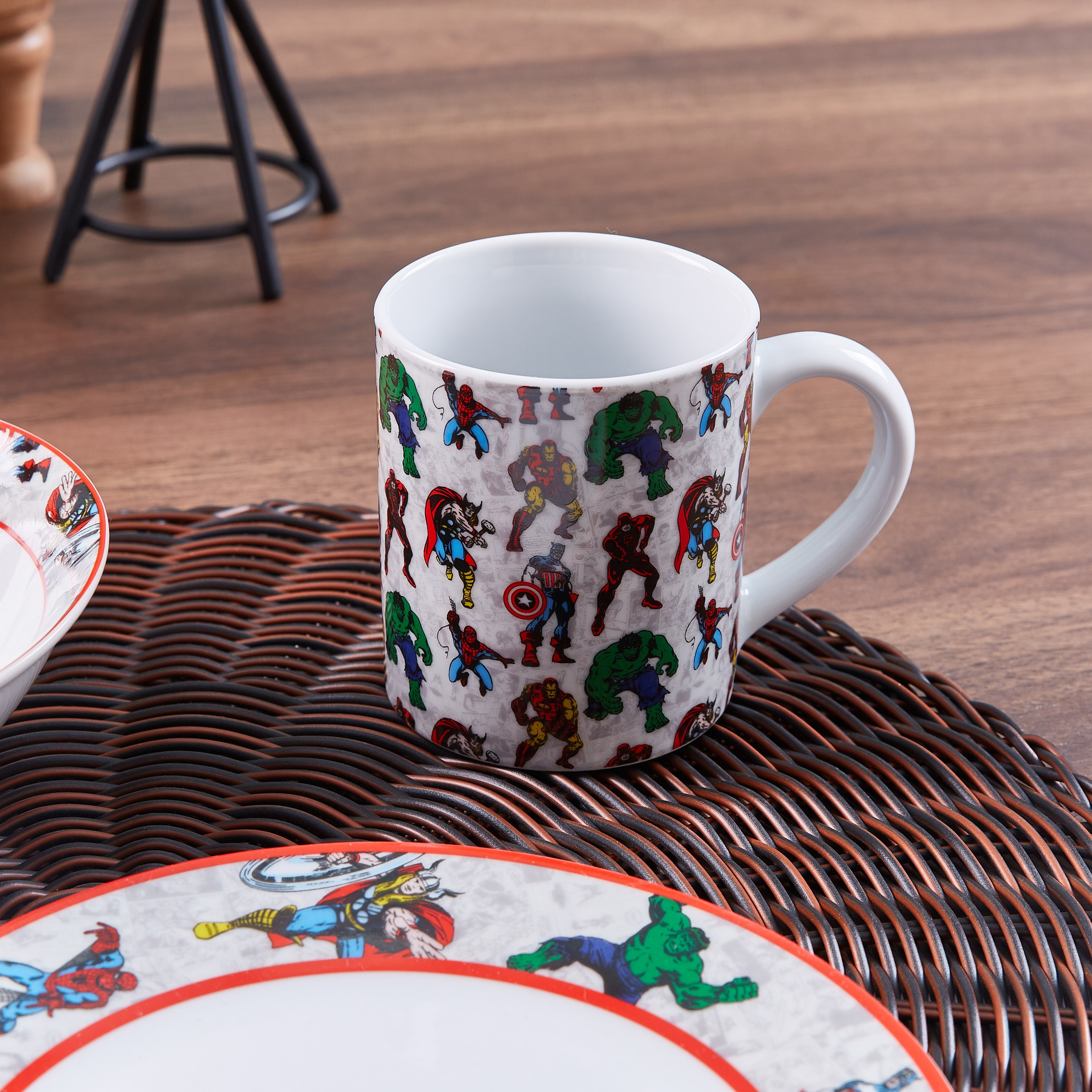 Marvel Avengers 3-Piece Printed Breakfast Set-hbxhomeware-hbxkidsandyouth-image-2