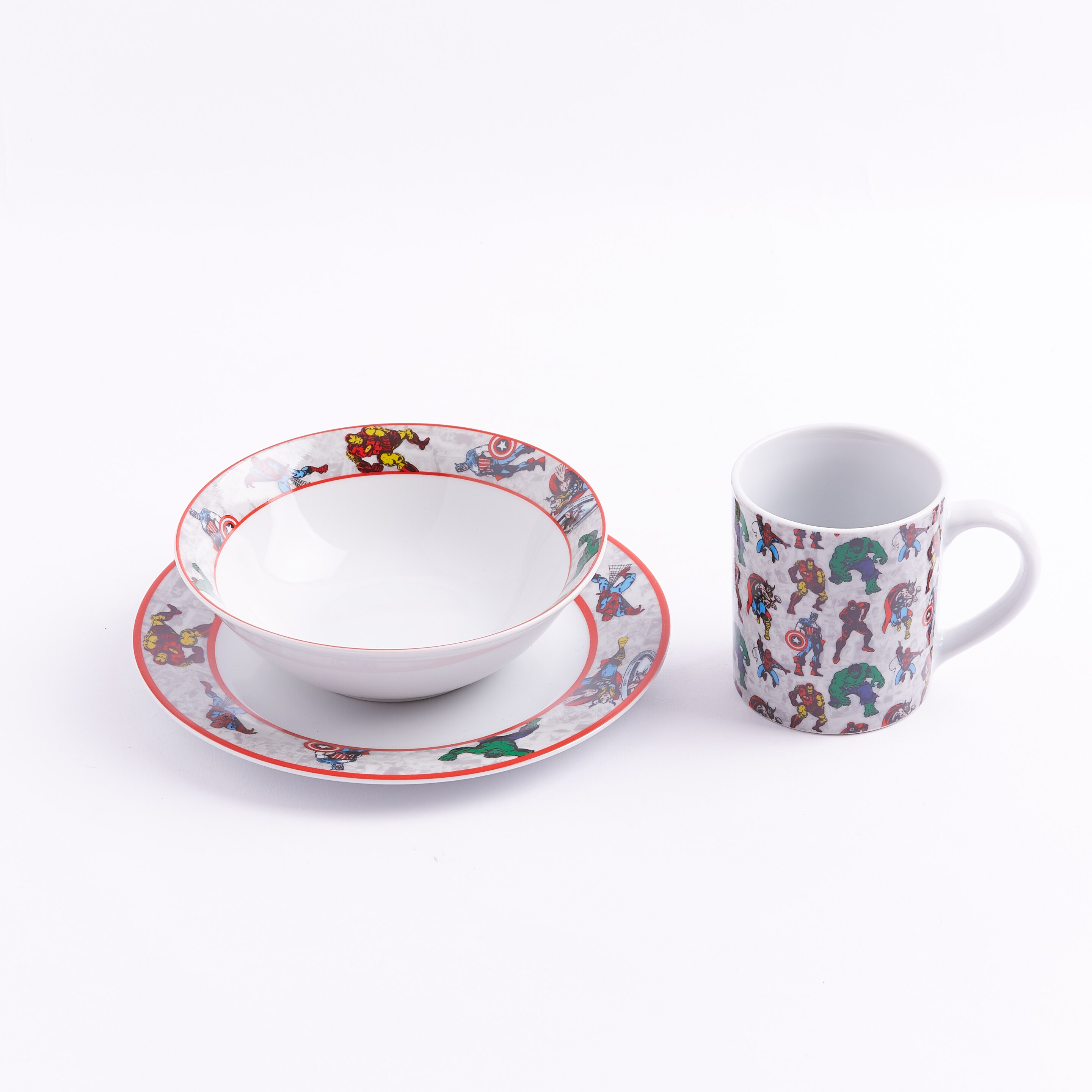 Marvel Avengers 3-Piece Printed Breakfast Set-hbxhomeware-hbxkidsandyouth-image-4