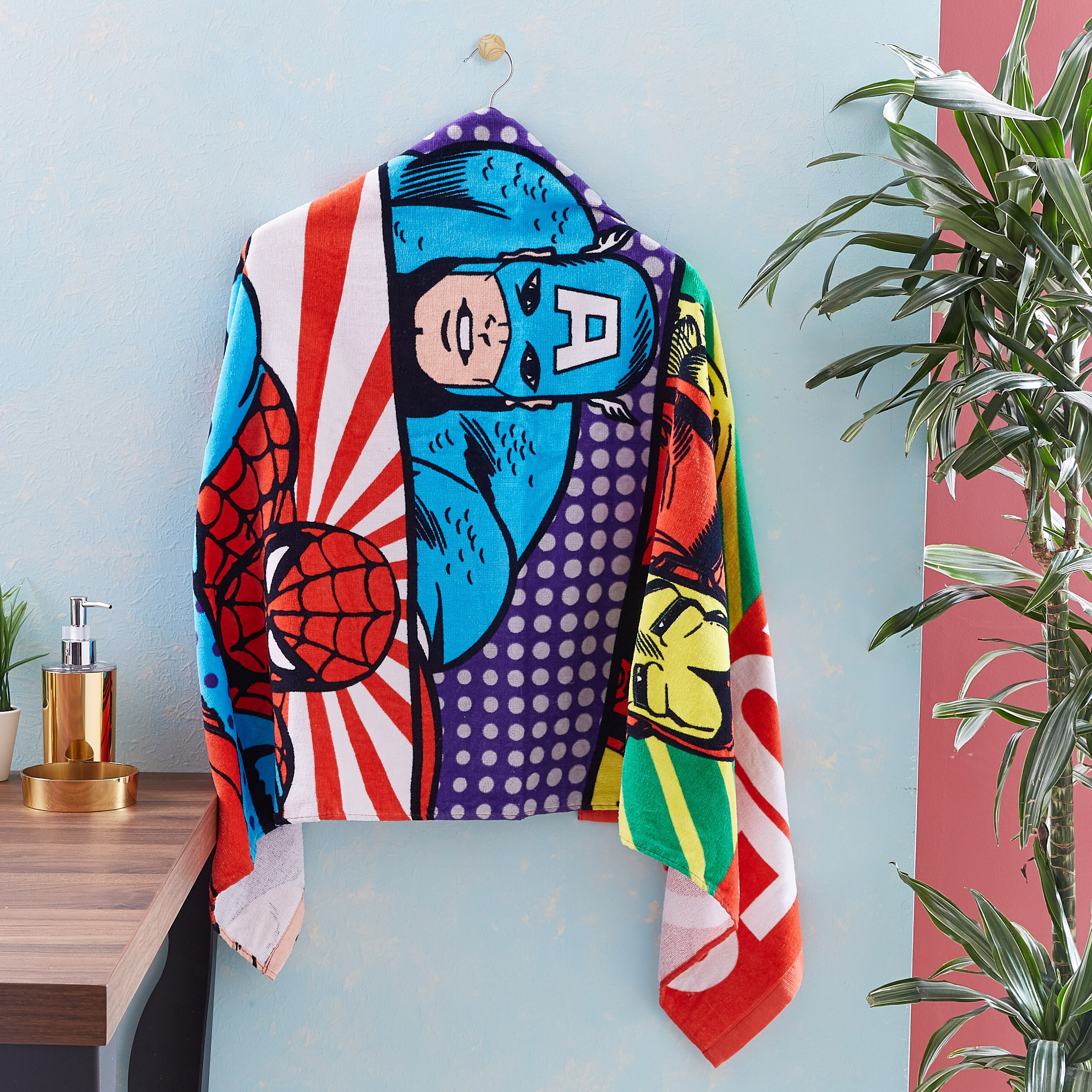 منشفة قطنية بارزة الملمس بطبعات أفينجرز-hbxhomeware-hbxkidsandyouth-image-3