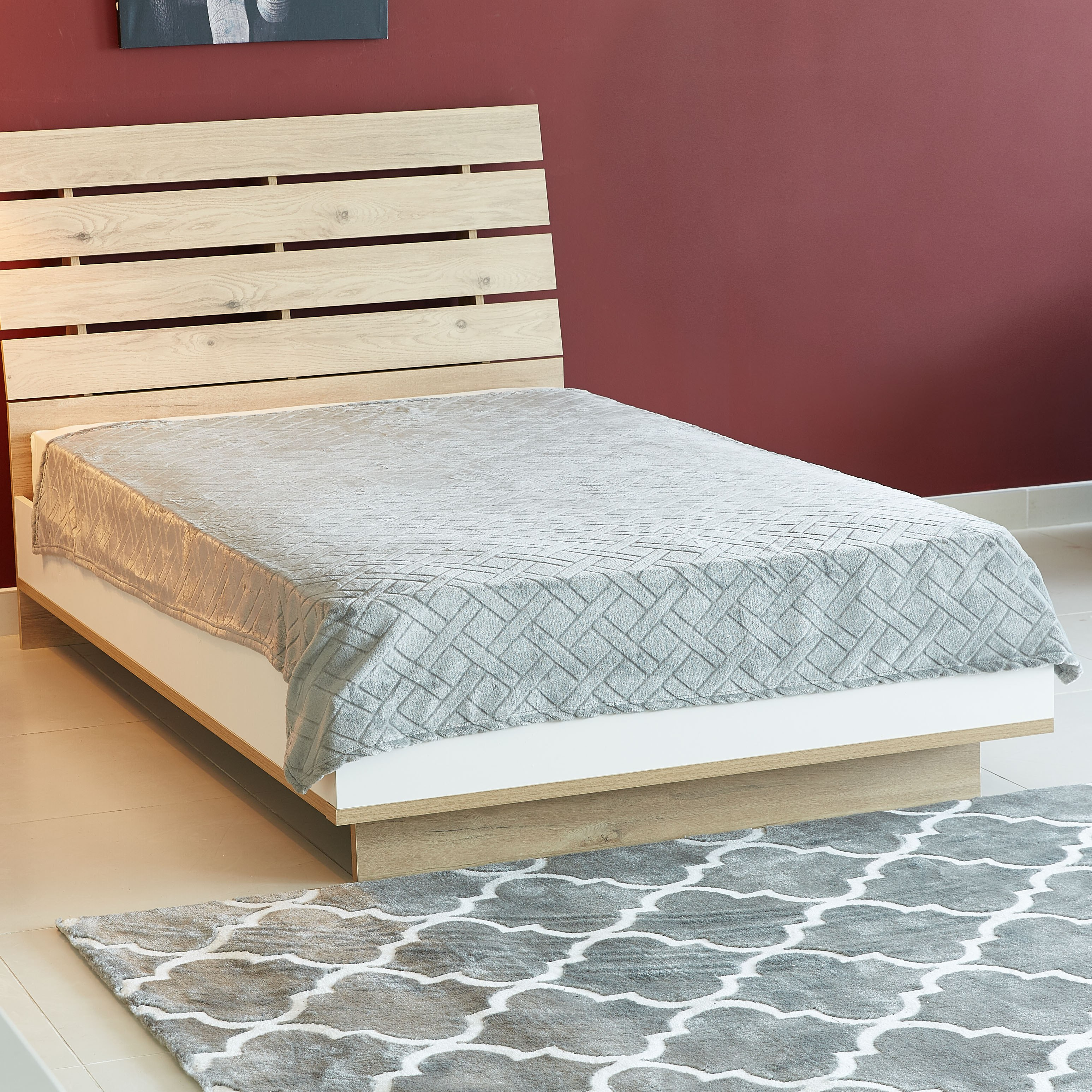 بطانية فلانيل كوين منقوشة من نوفا - 200x220 سم-hbxhomeware-hbxbedroom-image-1