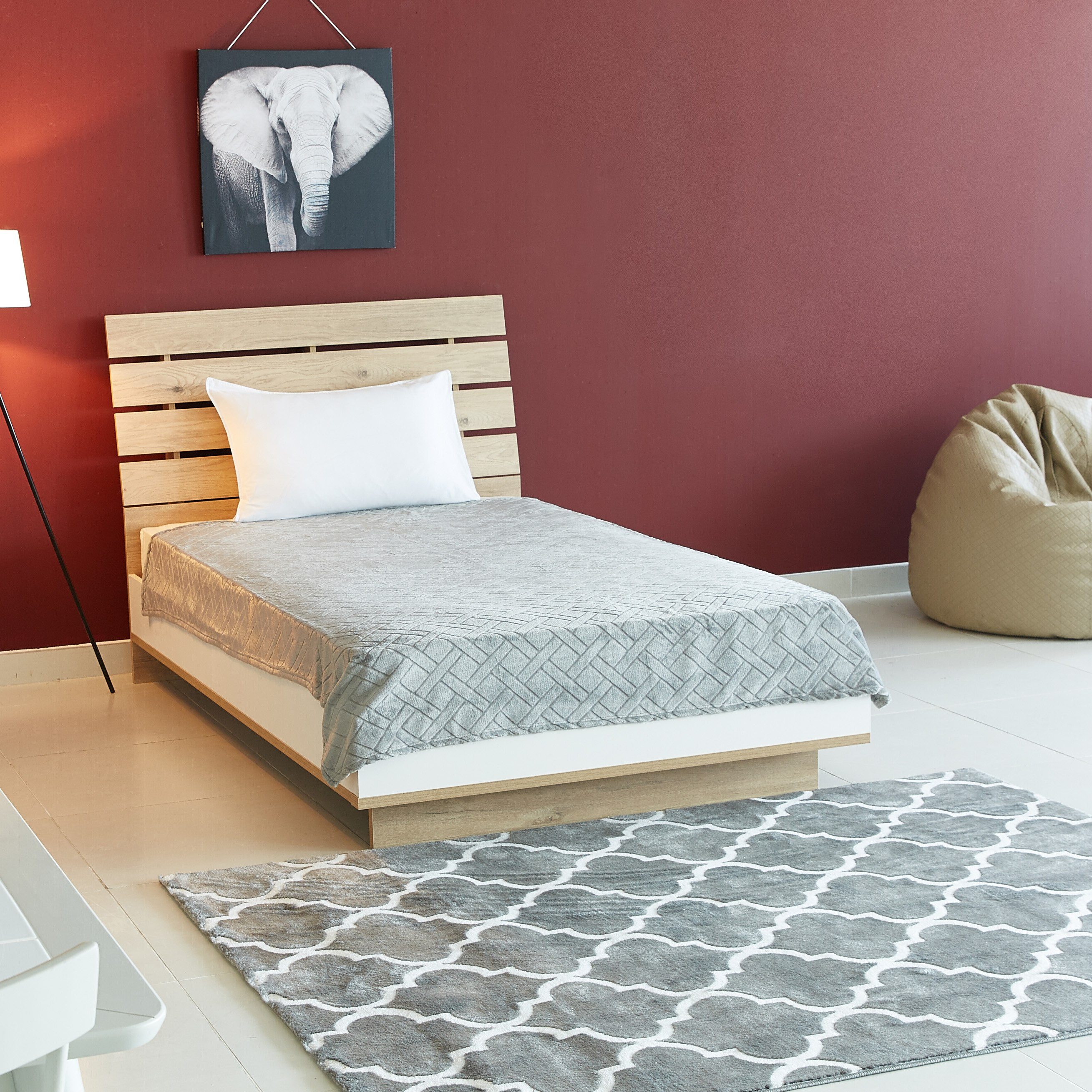 بطانية فلانيل كوين منقوشة من نوفا - 200x220 سم-hbxhomeware-hbxbedroom-image-5