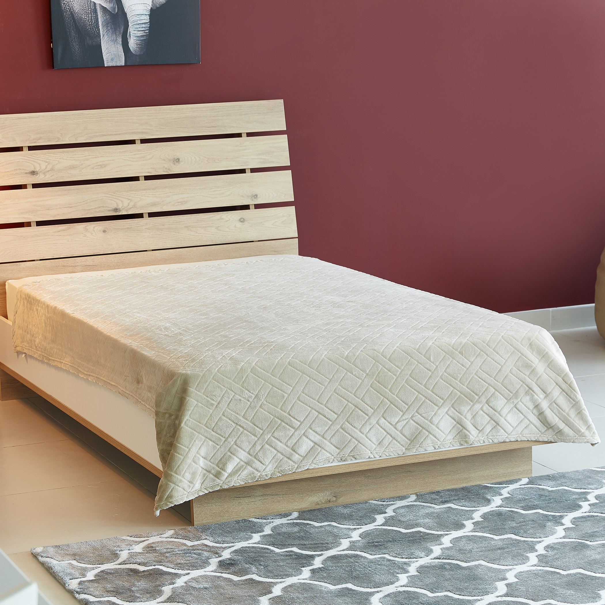 بطانية فلانيل مزدوجة بارزة الملمس من نوفا- 150x200 سم-hbxhomeware-hbxbedroom-image-1