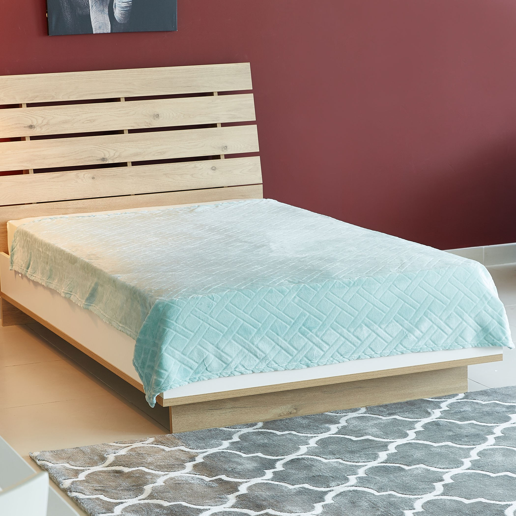 بطانية  مزدوجة منقوشة من رويال فلانيل - 200x150 سم-hbxhomeware-hbxbedroom-image-1