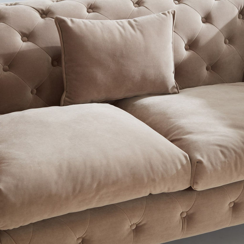Carolina 2-Seater Velvet Tufted Sofa-Sofas-image-3