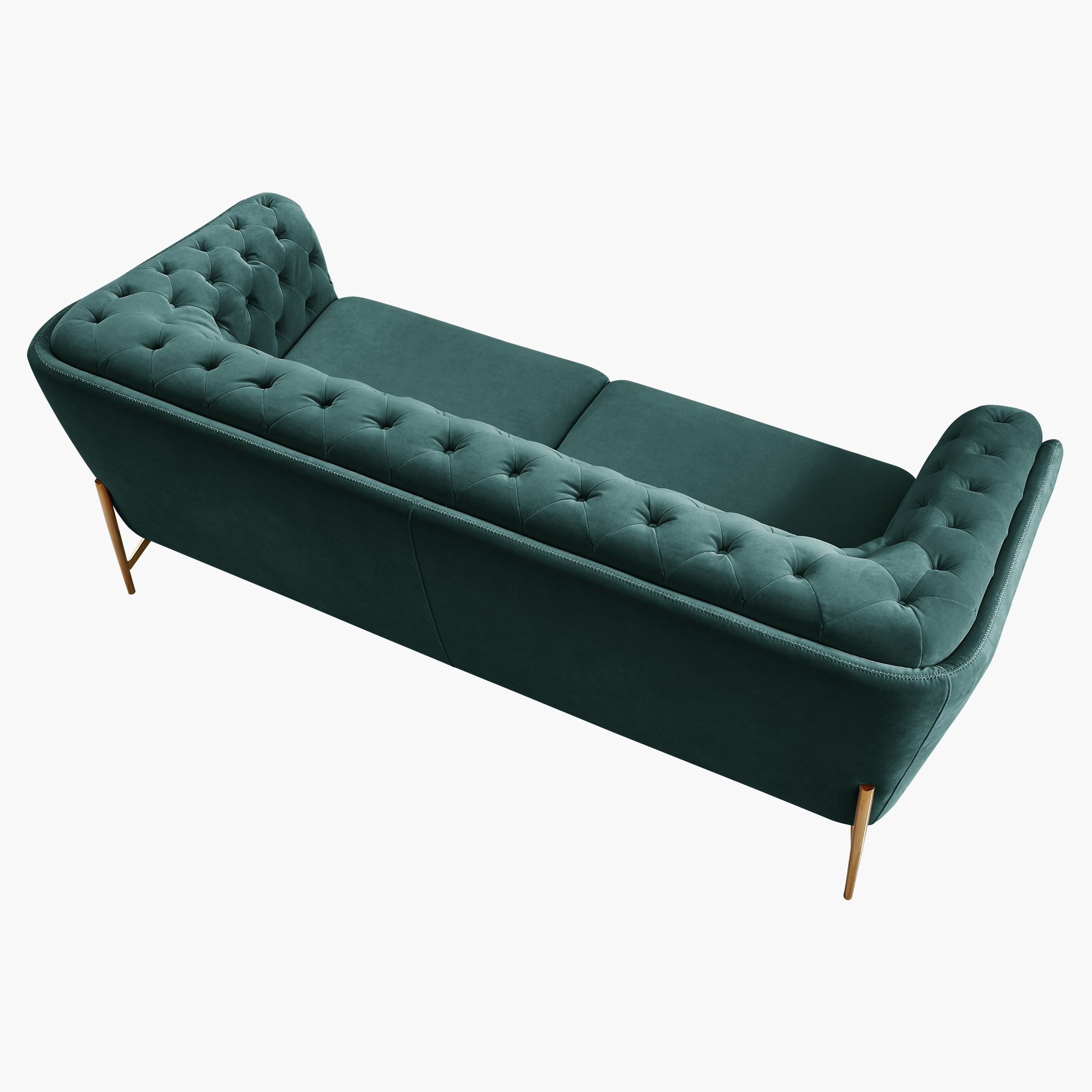 Claudia 3-Seater Velvet Sofa with Tufted Back and Arms-hbxlivingroom-sofasandarmchairs-sofas-image-3