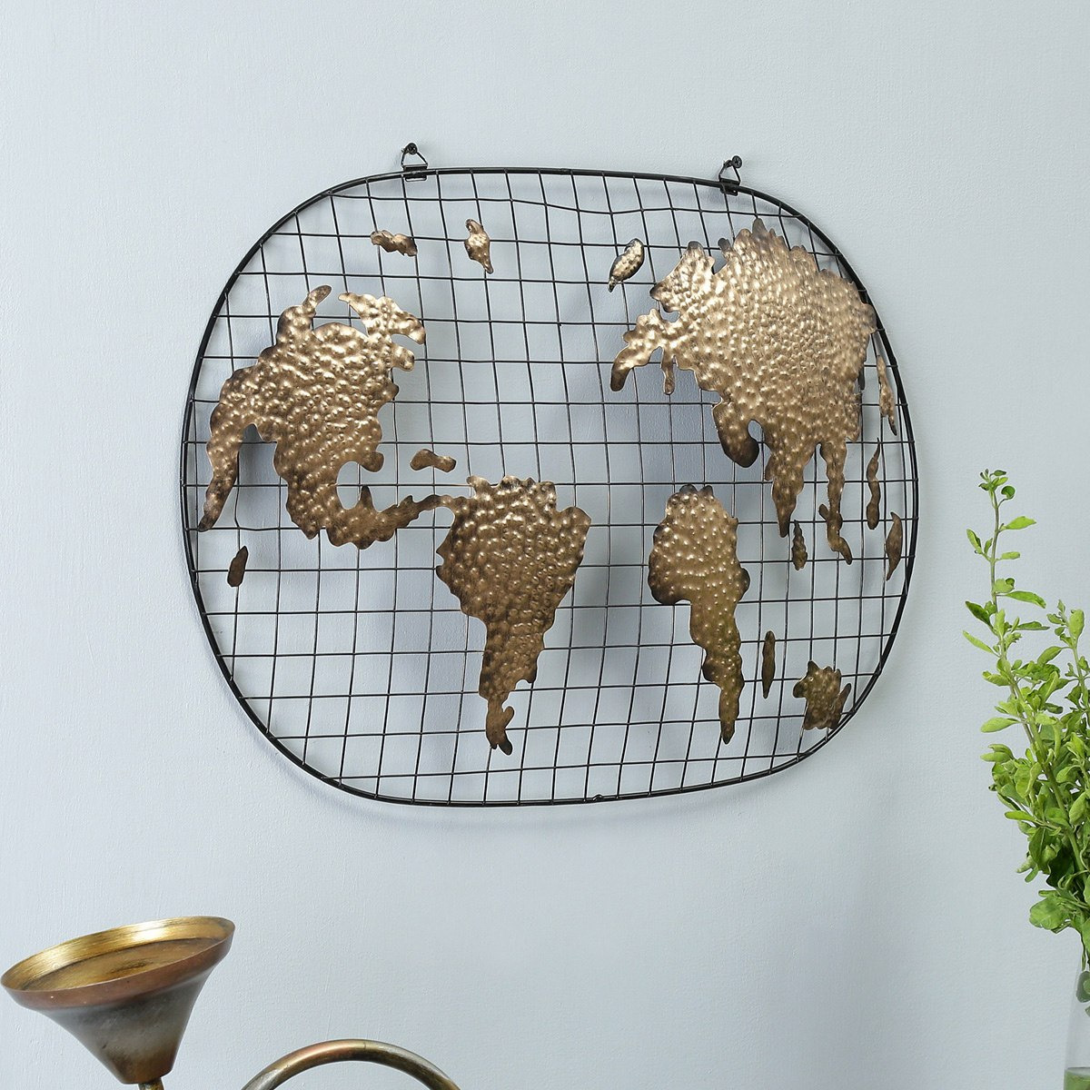 Mitul Decorative World Map-hbxdiningroom-walldecor-wallart-image-1