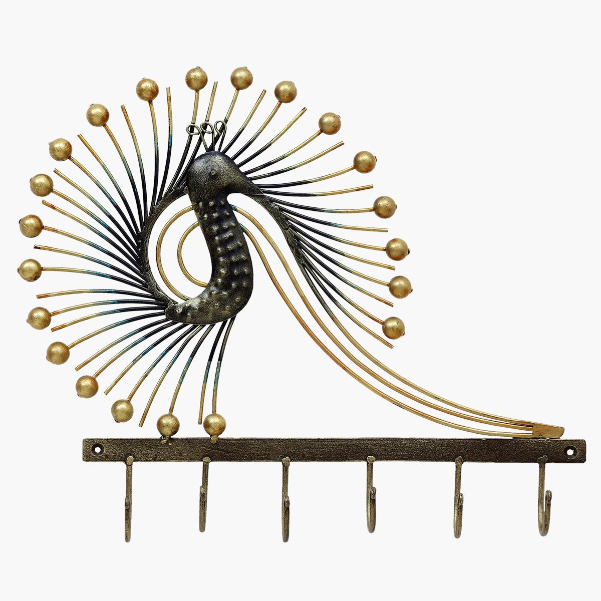 Peacock Accented Hook-hbxhomeware-homedecor-figurinesandornaments-image-2