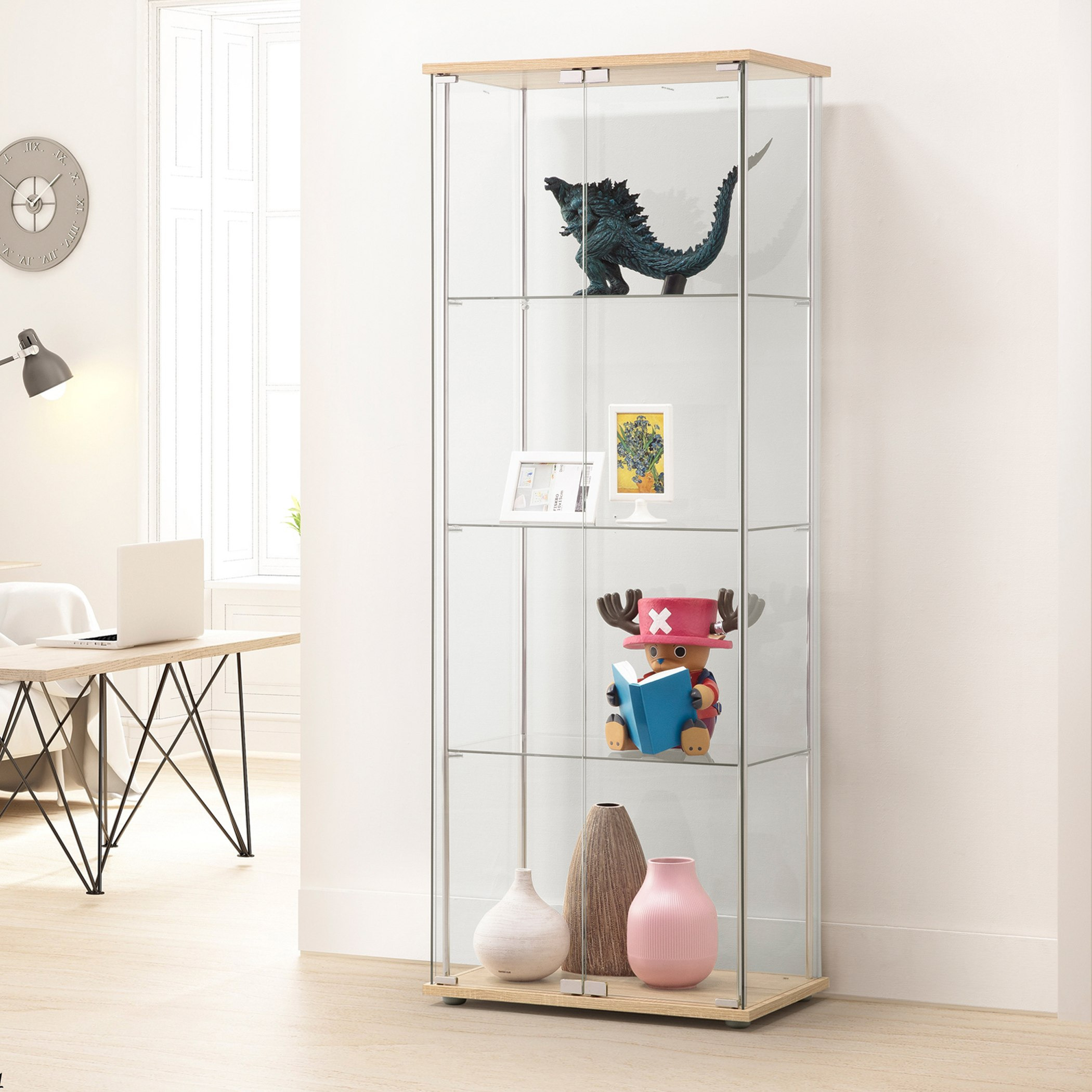 خزانة عرض تحف ببابين من ميامي-hbxfurniture-diningroom-barcountersandbarstools-image-1