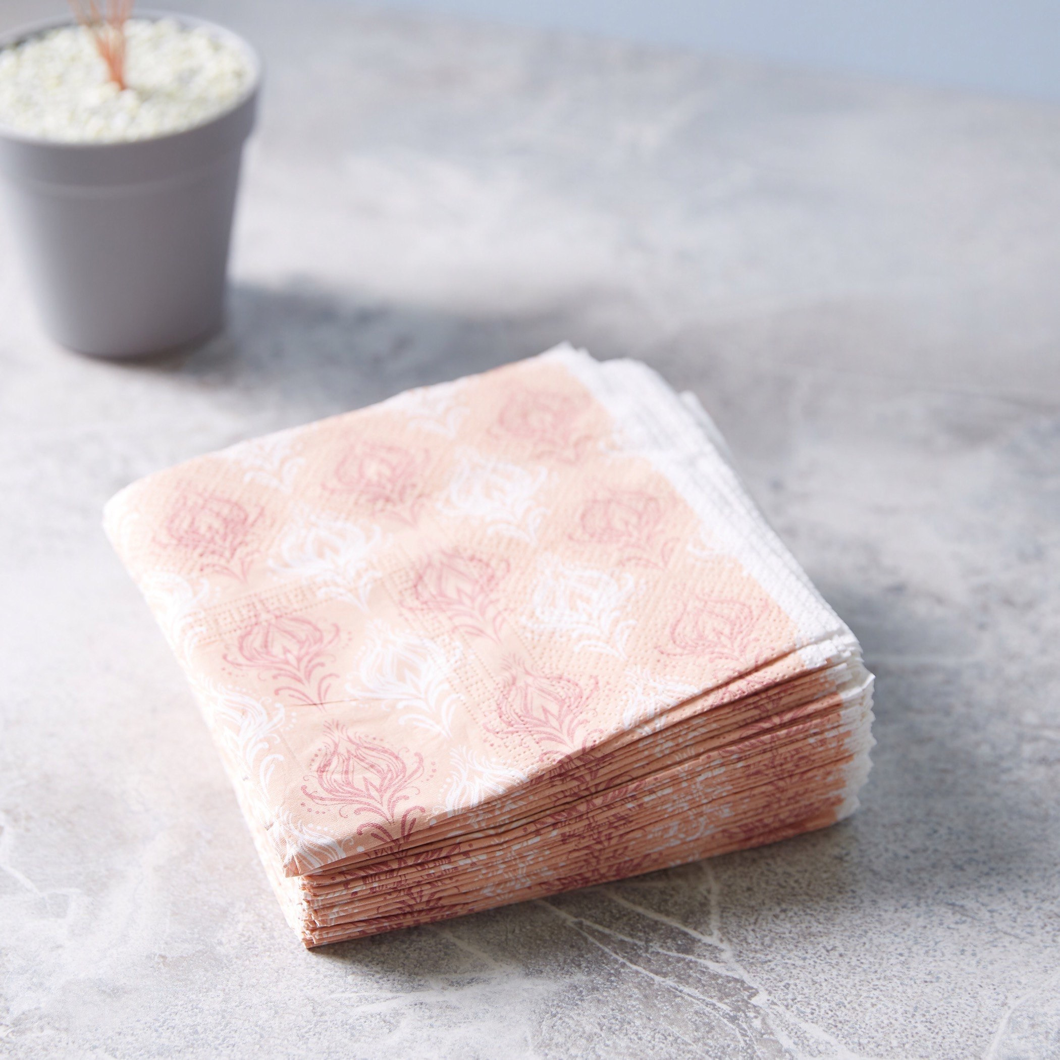 طقم مناديل سفرة ورقية من بوتيك - 50 قطعة-hbxdiningroom-tablelinens-image-1