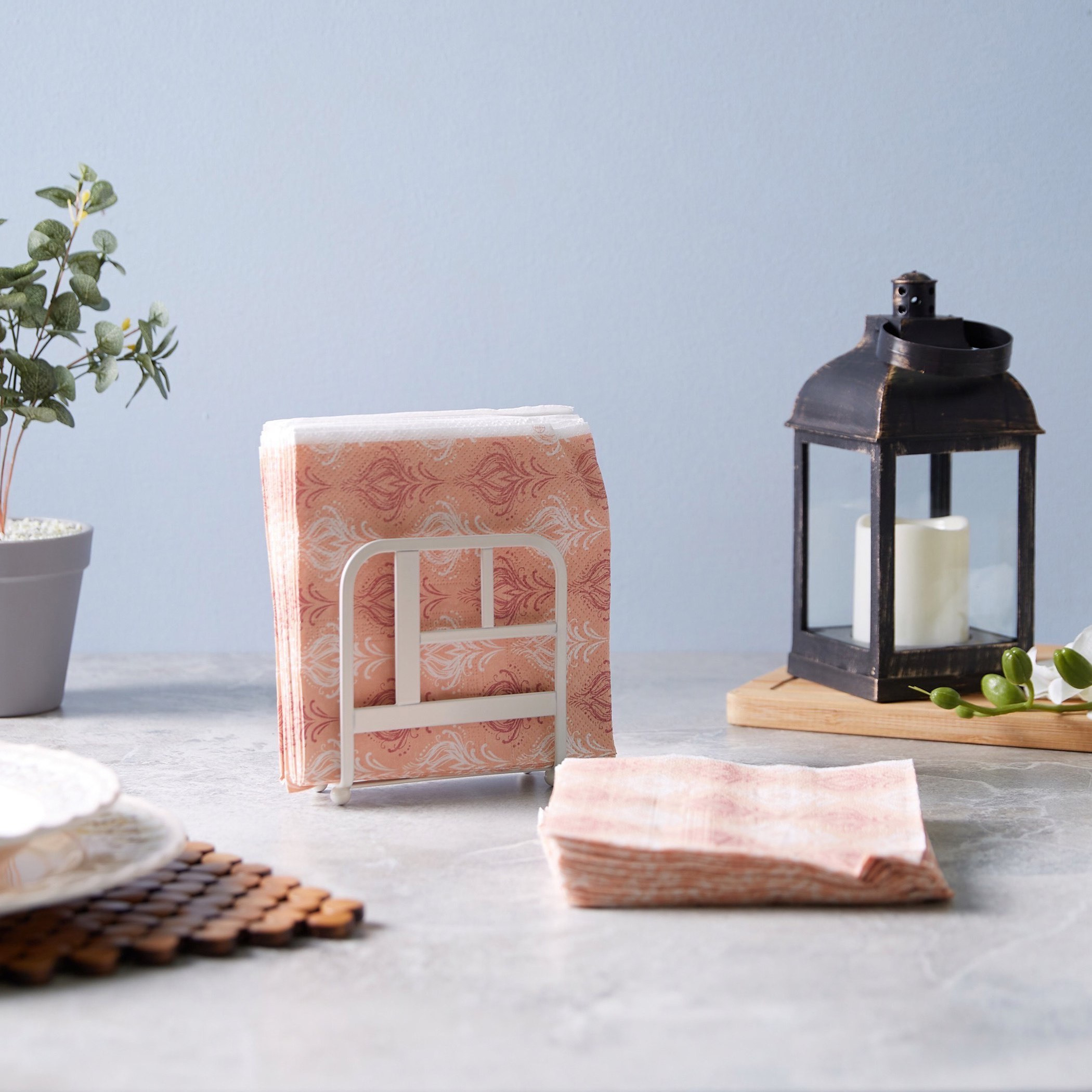طقم مناديل سفرة ورقية من بوتيك - 50 قطعة-hbxdiningroom-tablelinens-image-3