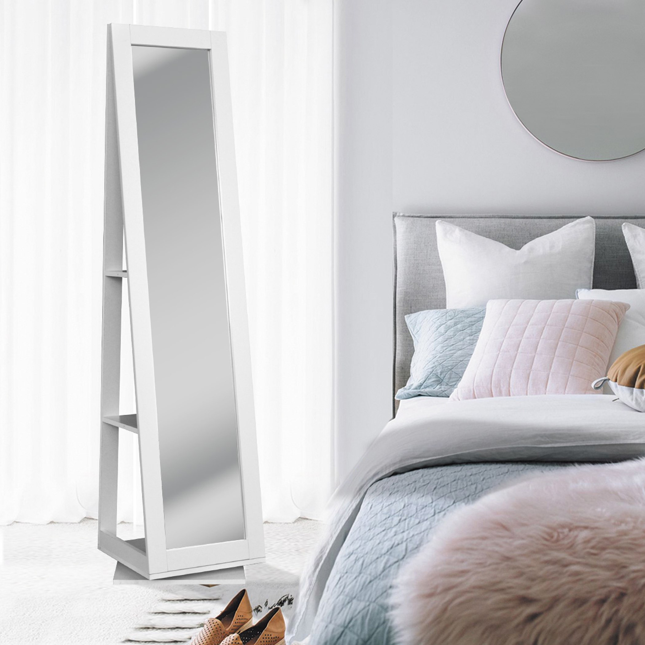 Chloe Floor Standing Mirror-hbxfurniture-bedroom-dressersandmirrors-image-1