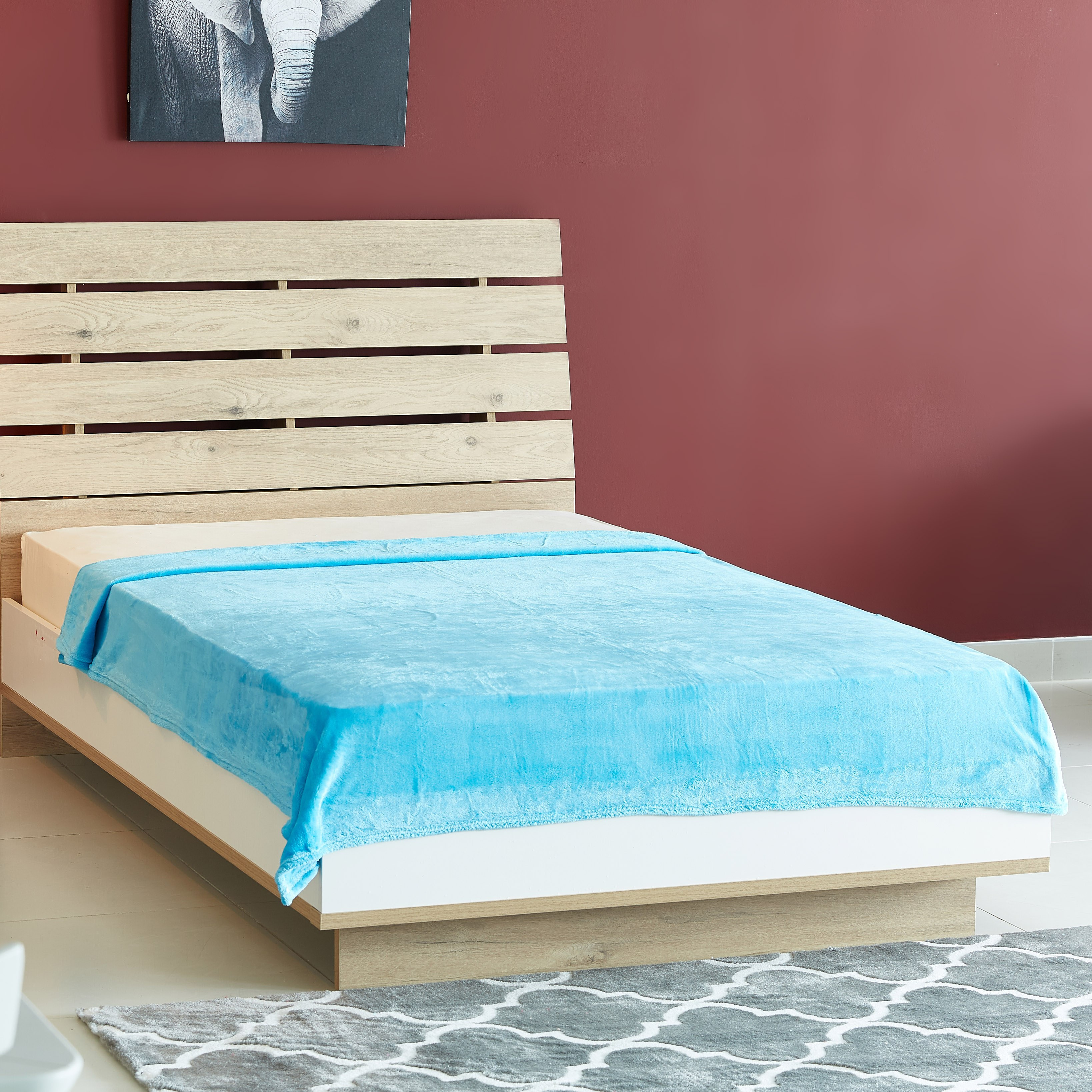 بطانية كوين بارزة الملمس من رويال - 200 × 220 سم-hbxhomeware-hbxbedroom-image-1