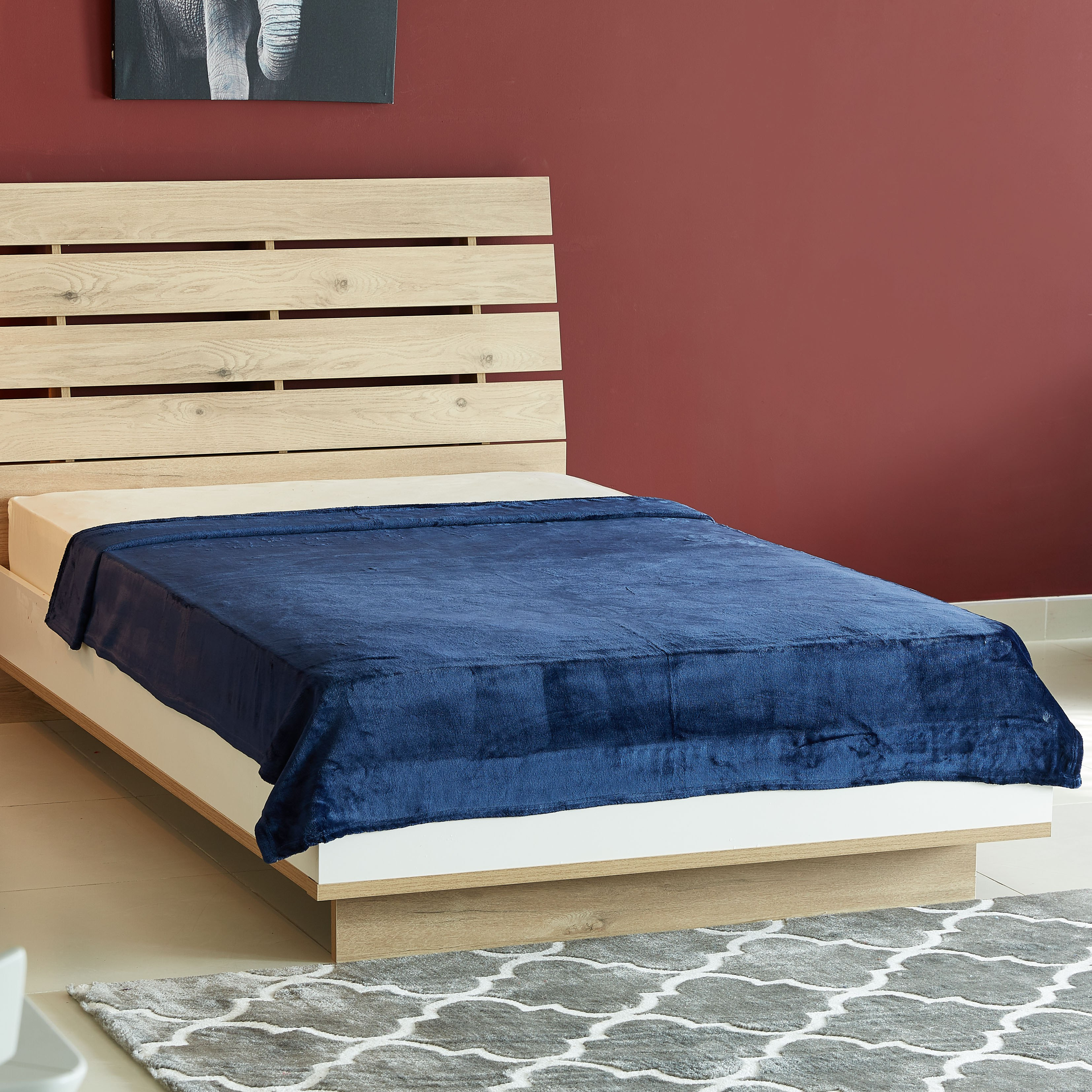 بطانية كوين بارزة الملمس - 200 × 220 سم-hbxhomeware-hbxbedroom-image-1