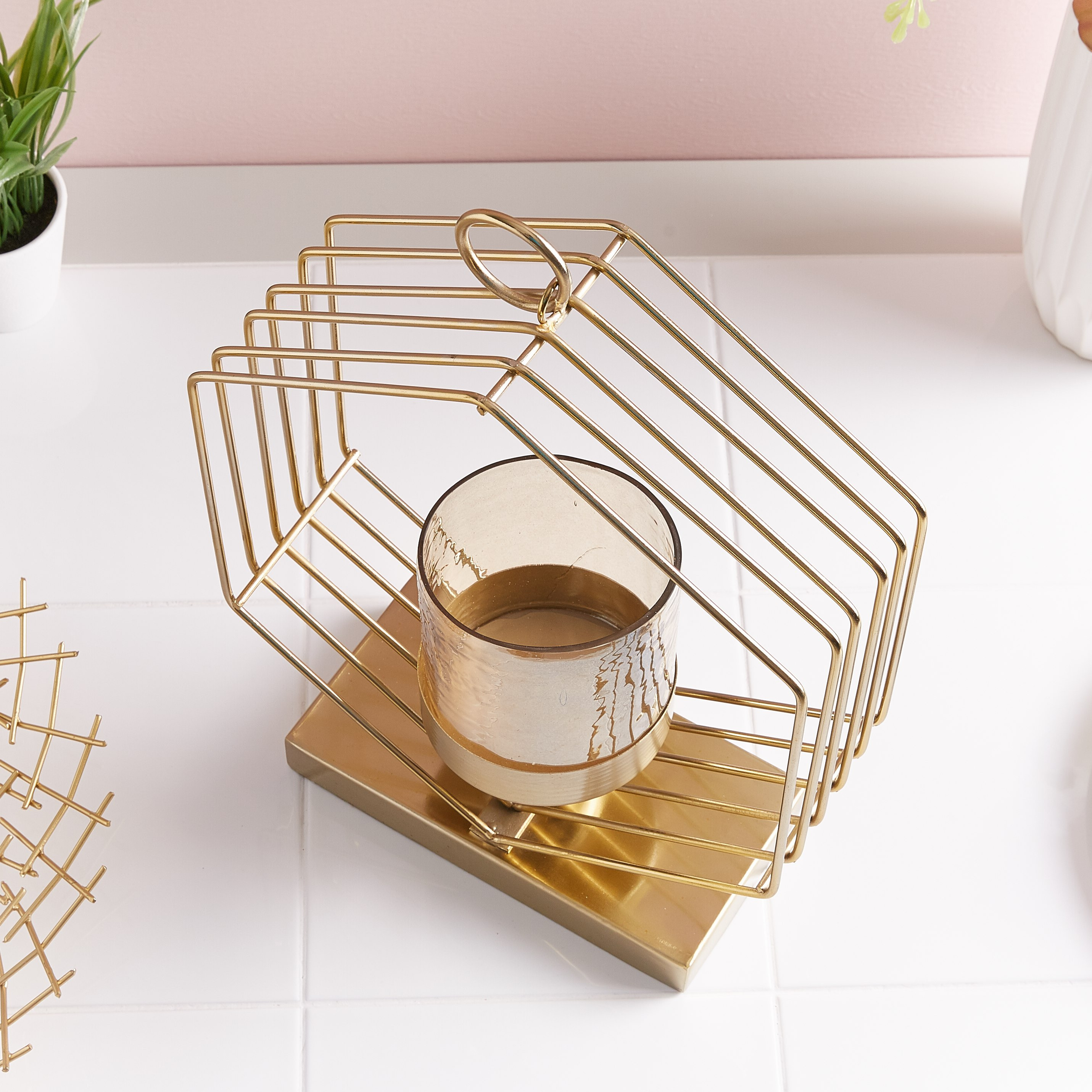 حامل شموع سداسي الشكل من إيفانا-hbxlivingroom-decorandaccessories-candleholders-image-2