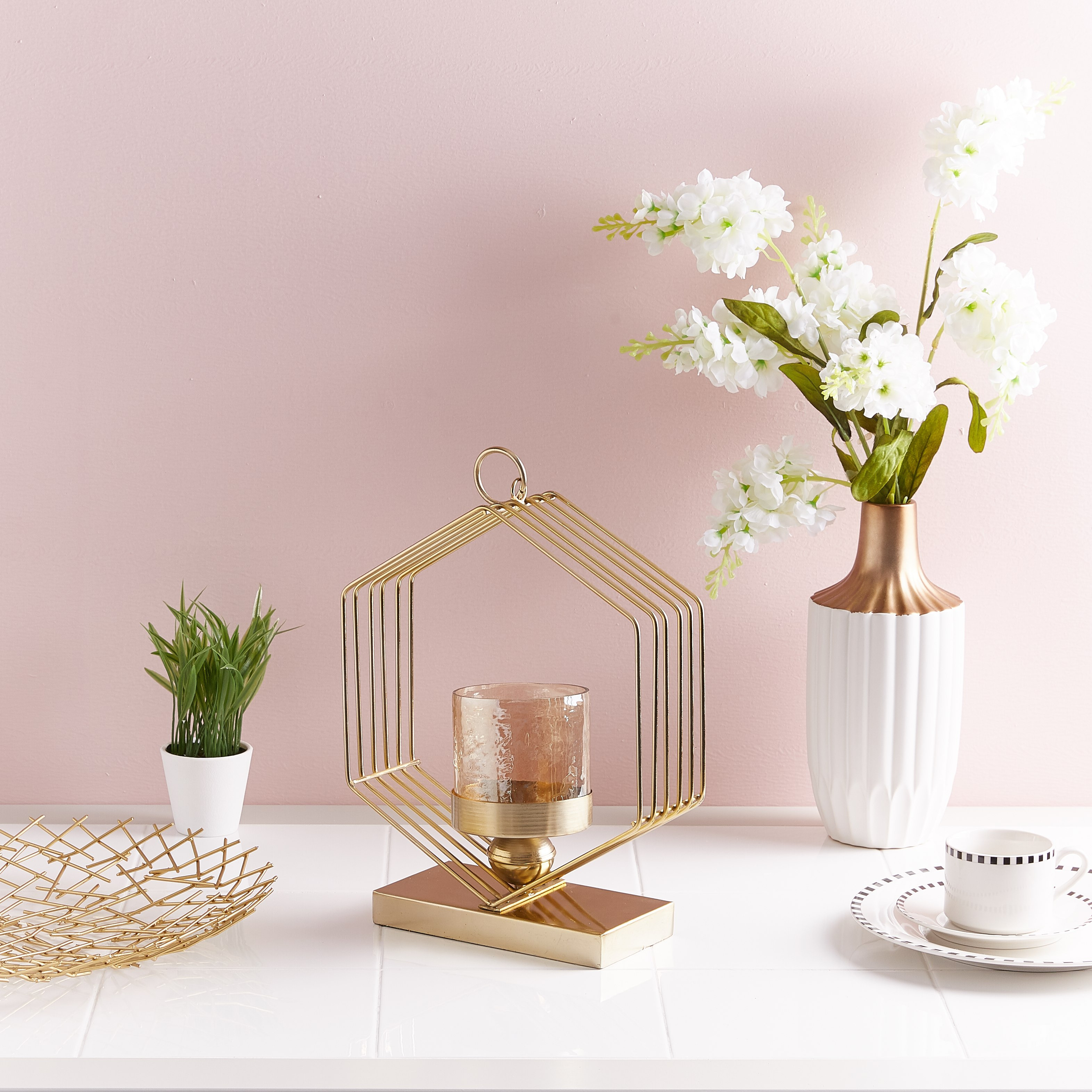 حامل شموع سداسي الشكل من إيفانا-hbxlivingroom-decorandaccessories-candleholders-image-4