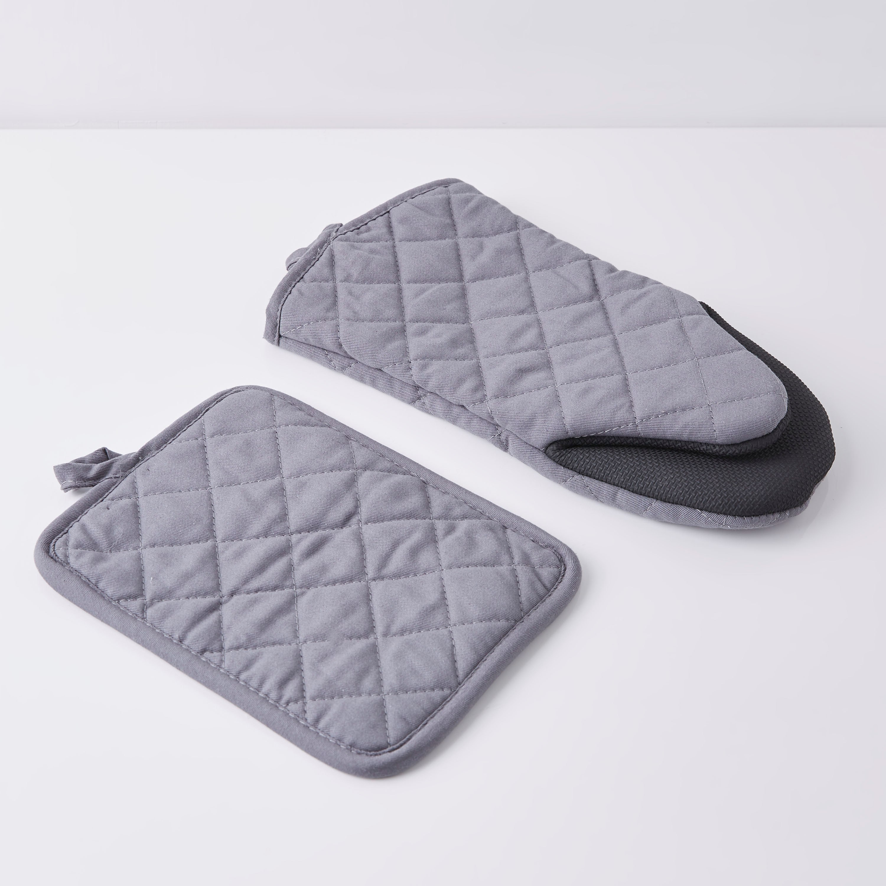 Noble 2-Piece Cotton Neoprene Oven Mitten and Pot Holder Set-hbxdecorandfurnishings-homefurnishings-tablelinens-image-4