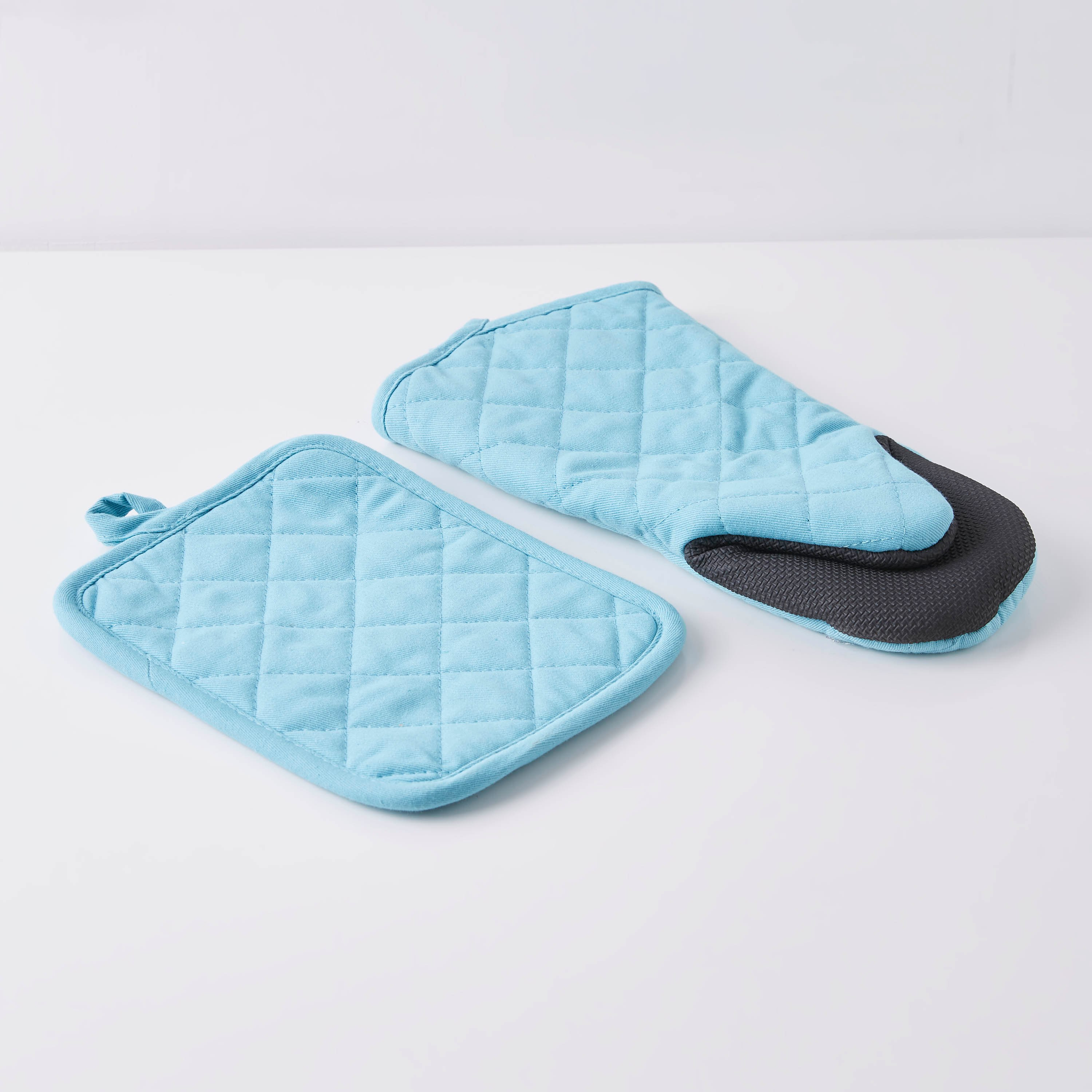 Noble 2-Piece Cotton Neoprene Oven Mitten and Pot Holder Set-hbxdecorandfurnishings-homefurnishings-tablelinens-image-4