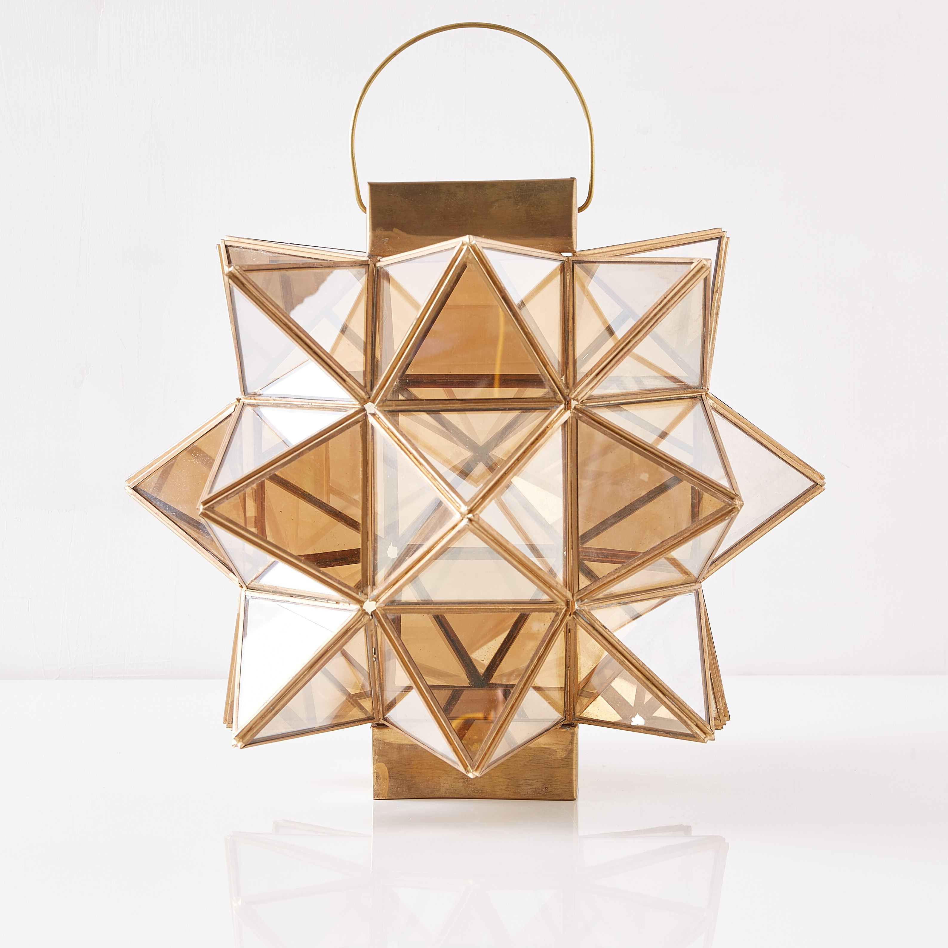 Star Metal & Glass Multi-Faceted Lantern-hbxdecorandfurnishings-homeaccessories-lanterns-image-4