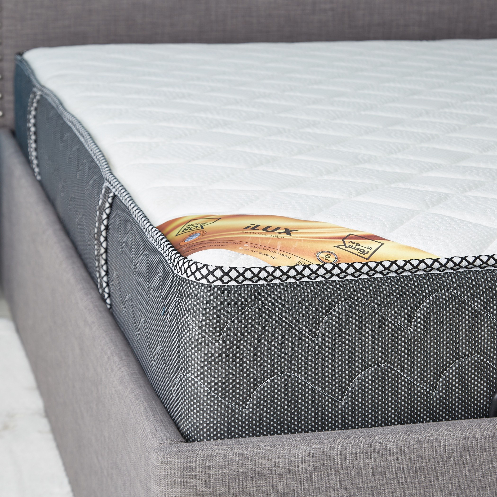 iLux King High Resilience Spring Mattress - 180x210x26 cm-hbxfurniture-mattresses-king-image-4