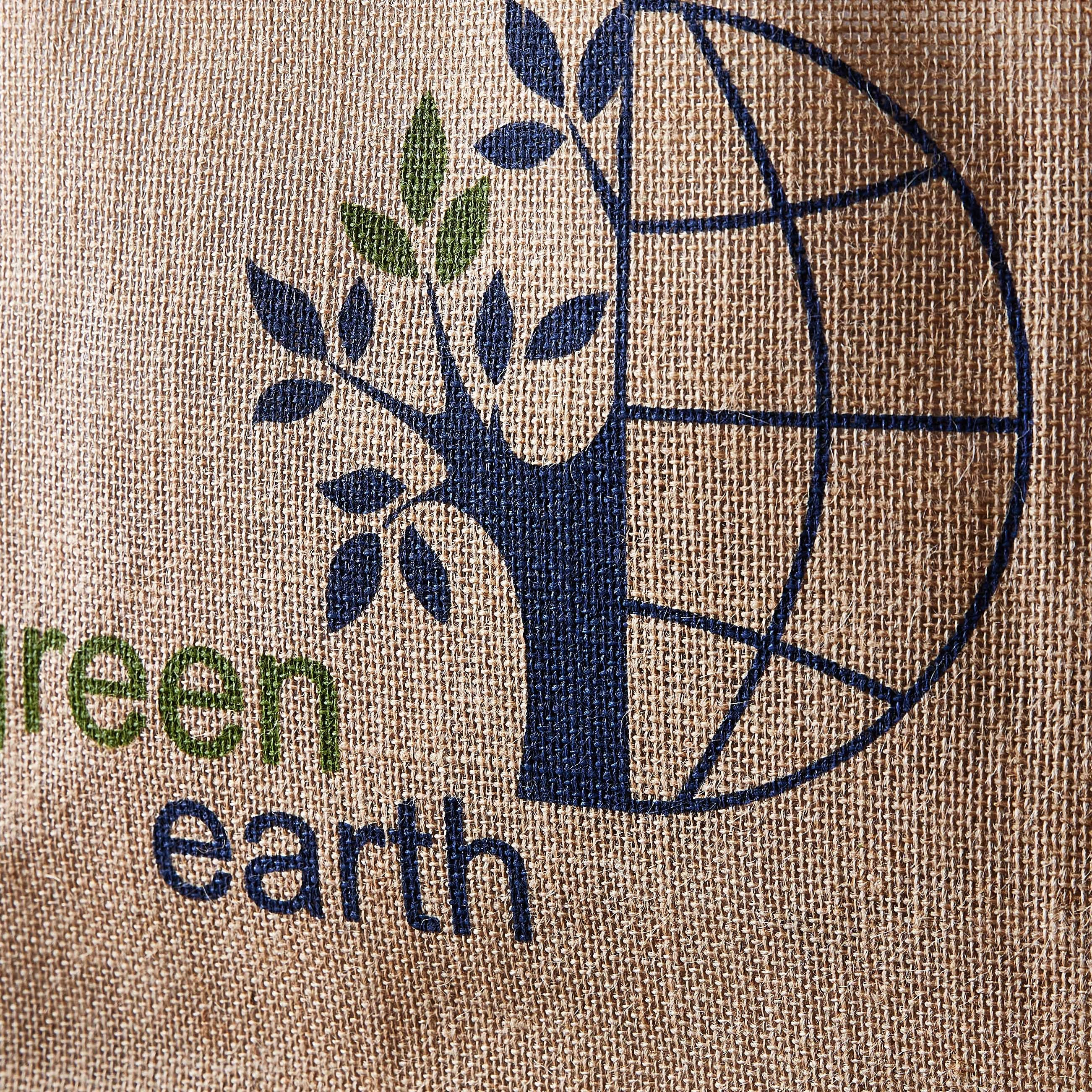 Green Earth Tree Jute Shopping Bag -  38x15x46 cm-hbxhomeware-kitchenware-lunchbagsandboxes-image-2