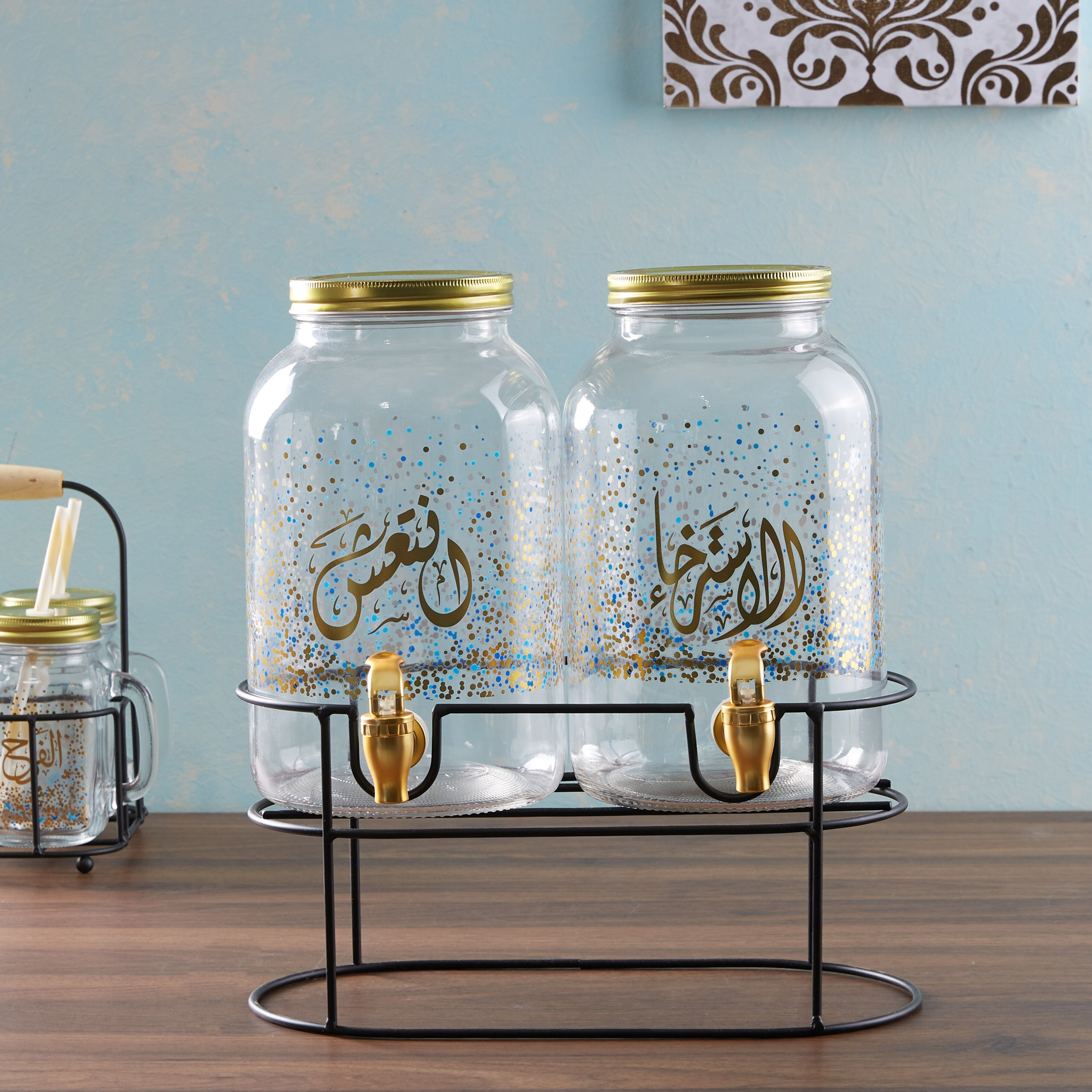 موزّع زجاجي بطبعات من بيليسيمو - 3.7 لتر-hbxhomeware-hbxkitchen-image-1