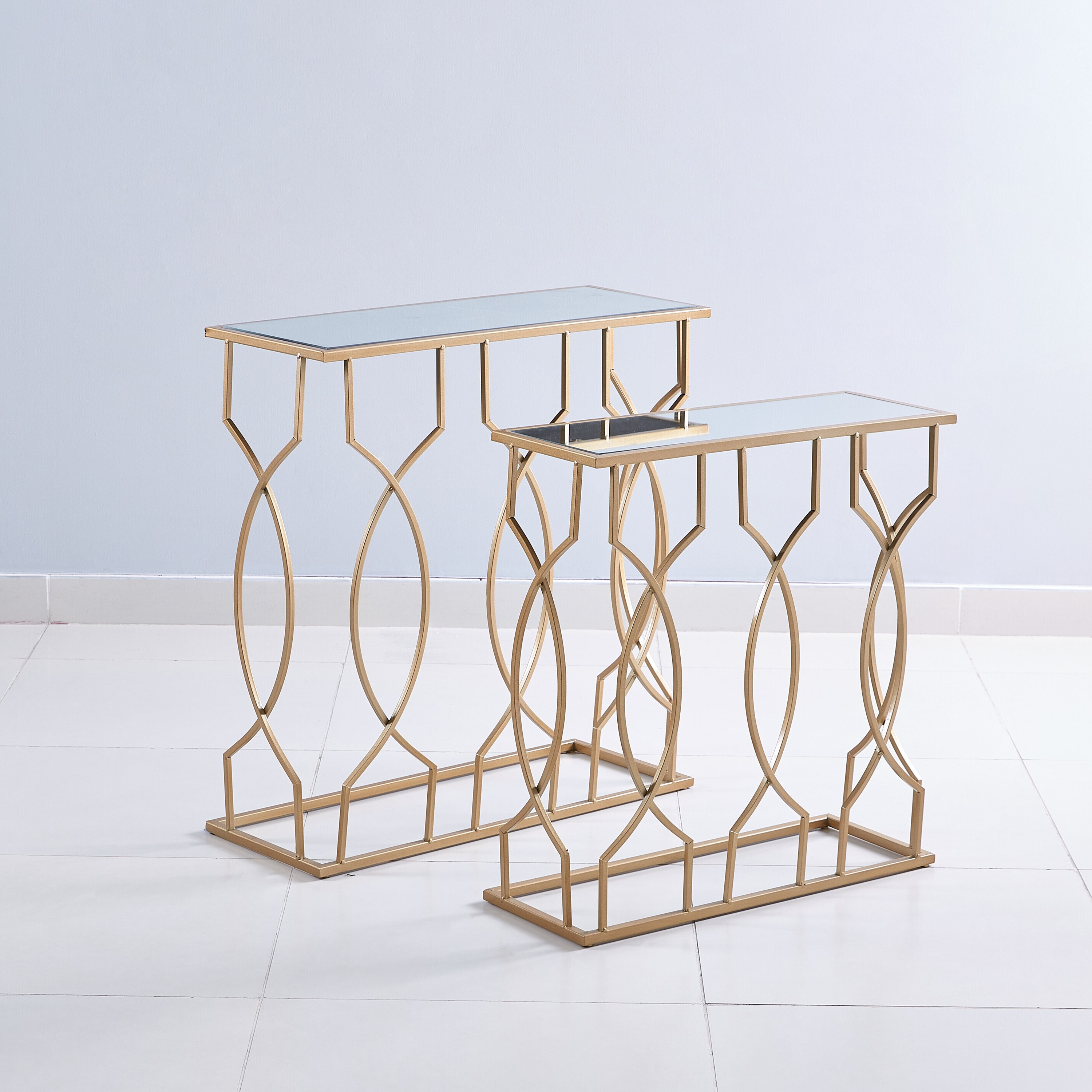 طقم طاولة كنبة من فيرونا - من قطعتين-hbxfurniture-tablesandstands-consoletables-image-7