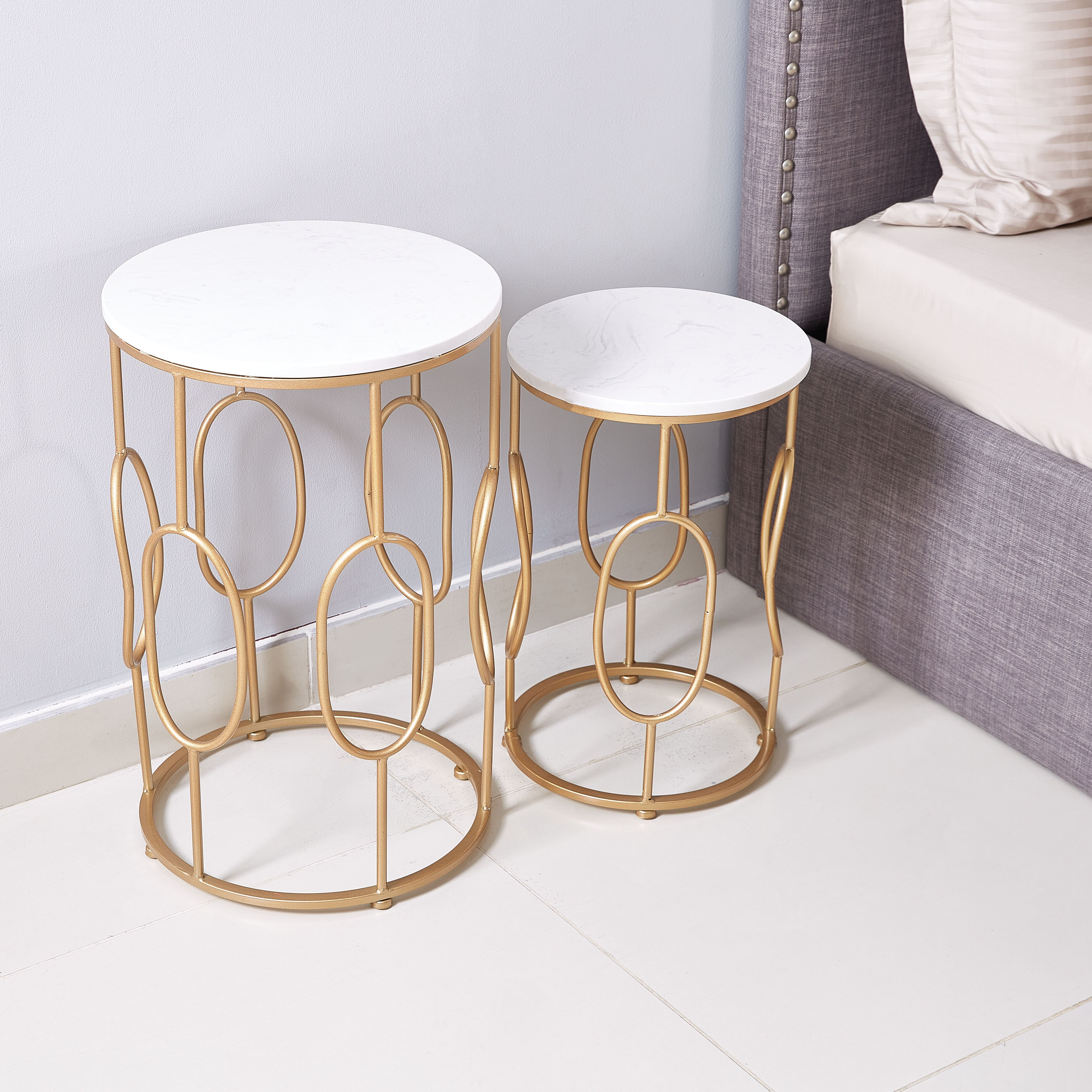 طاولة جانبيّة معدنية من هامبتون - طقم من قطعتين-hbxfurniture-livingroom-endtables-image-2