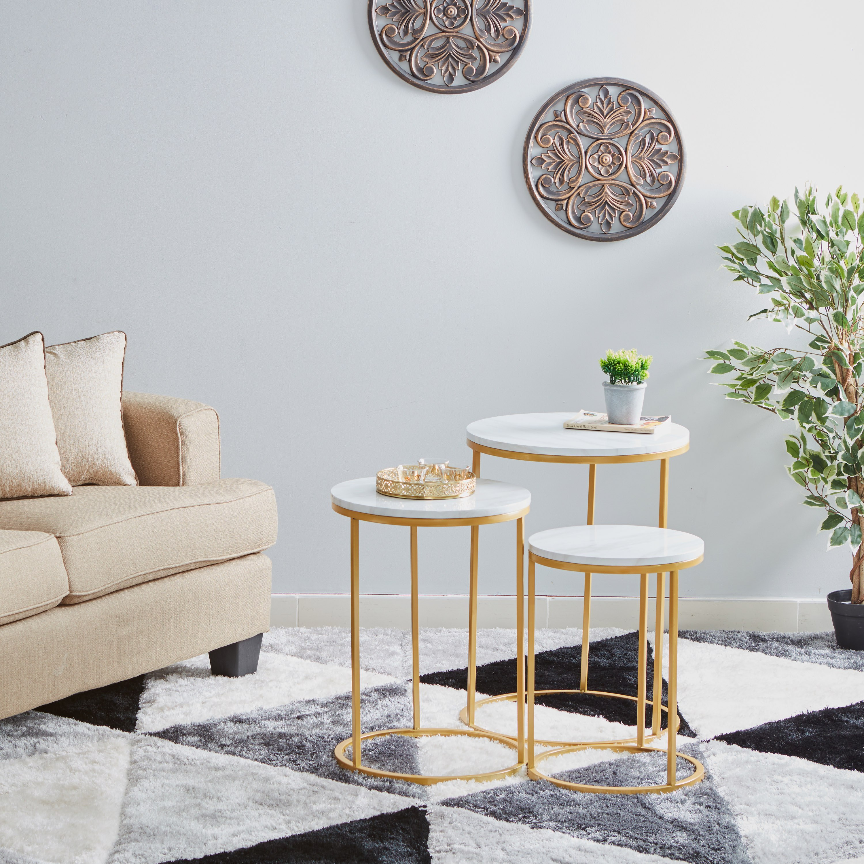 حامل نباتات من ماسا - طقم من 3 قطع-hbxfurniture-livingroom-endtables-image-5