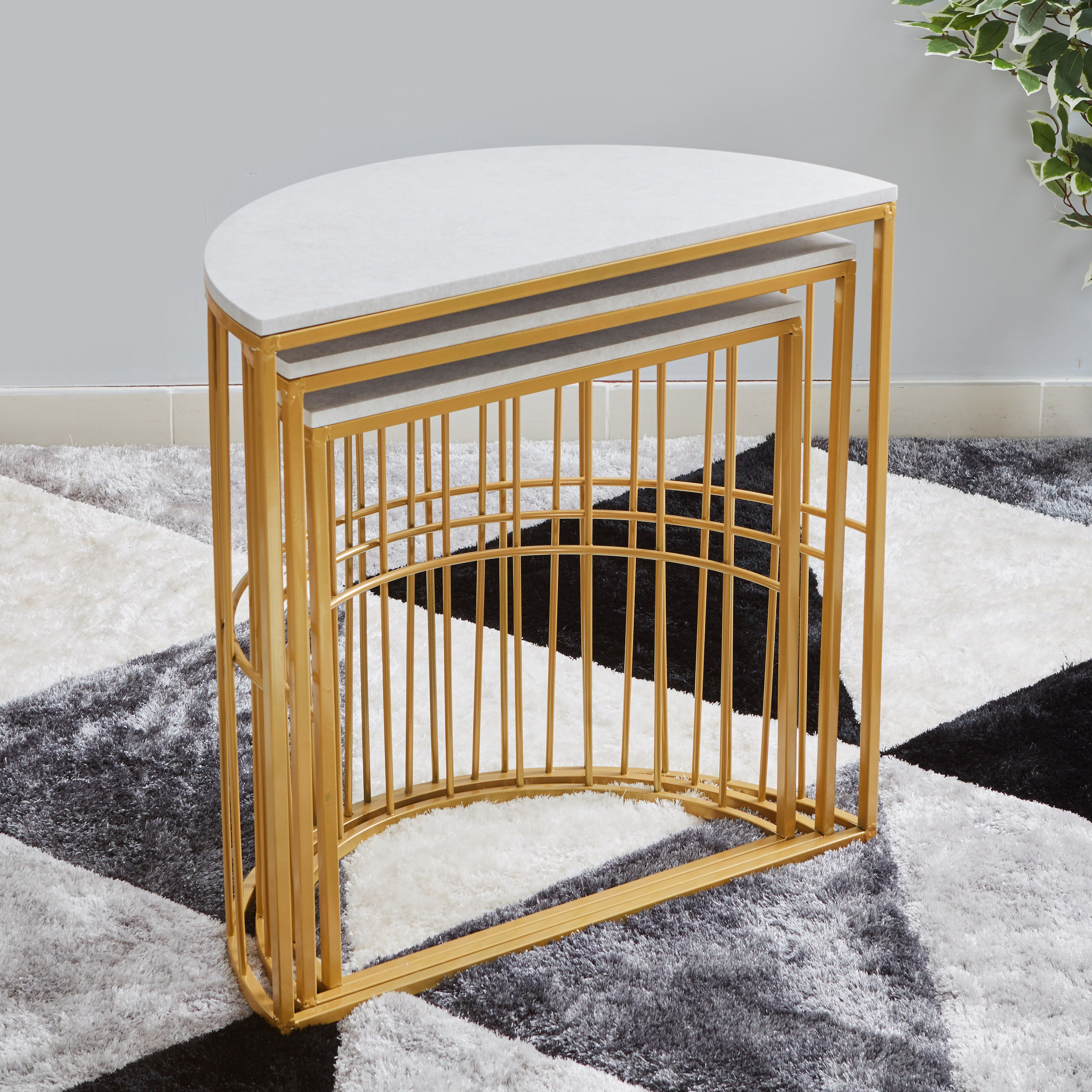 طاولة بهو نصف دائرية من كارولينا- طقم من 3 قطع-hbxfurniture-tablesandstands-consoletables-image-2