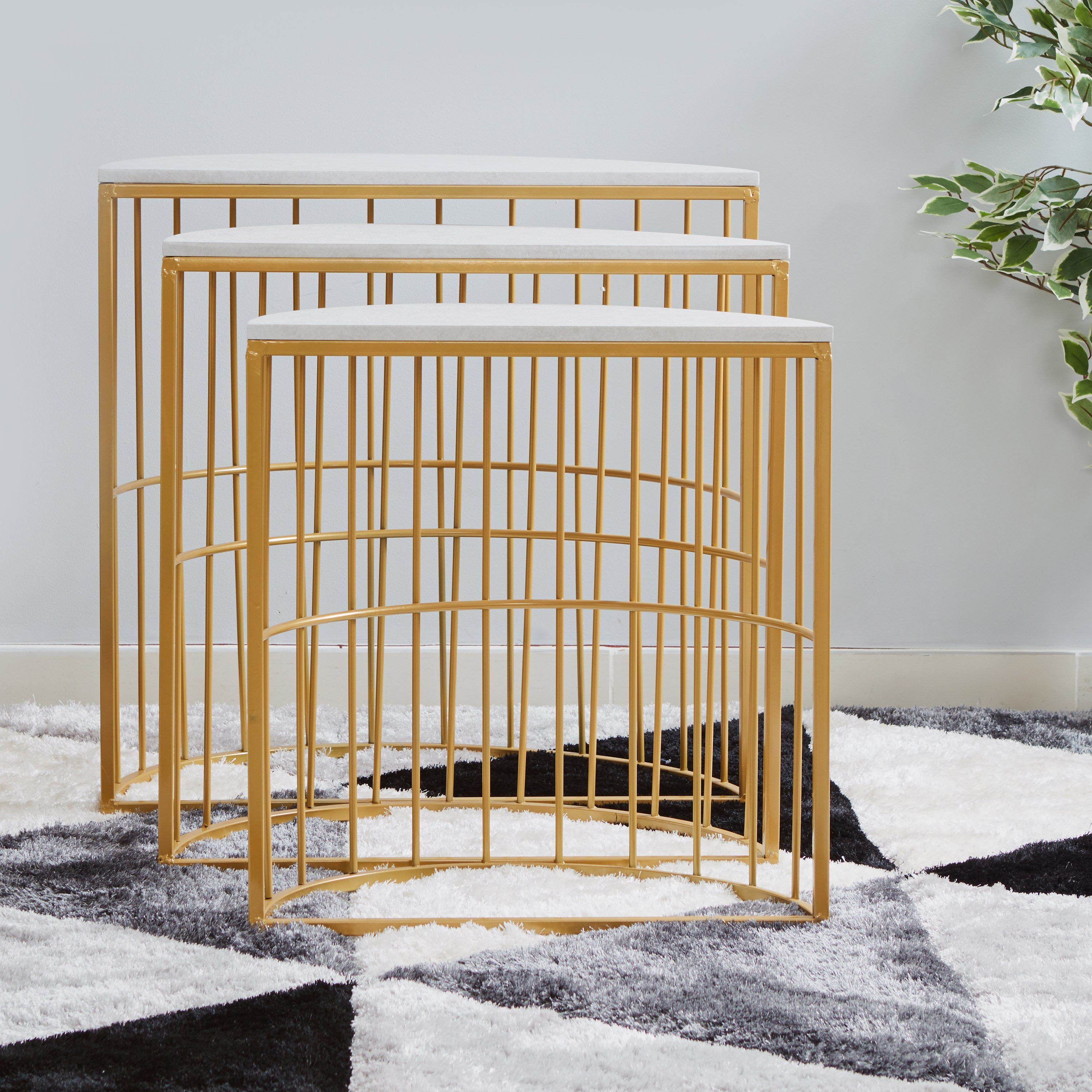 طاولة بهو نصف دائرية من كارولينا- طقم من 3 قطع-hbxfurniture-tablesandstands-consoletables-image-3