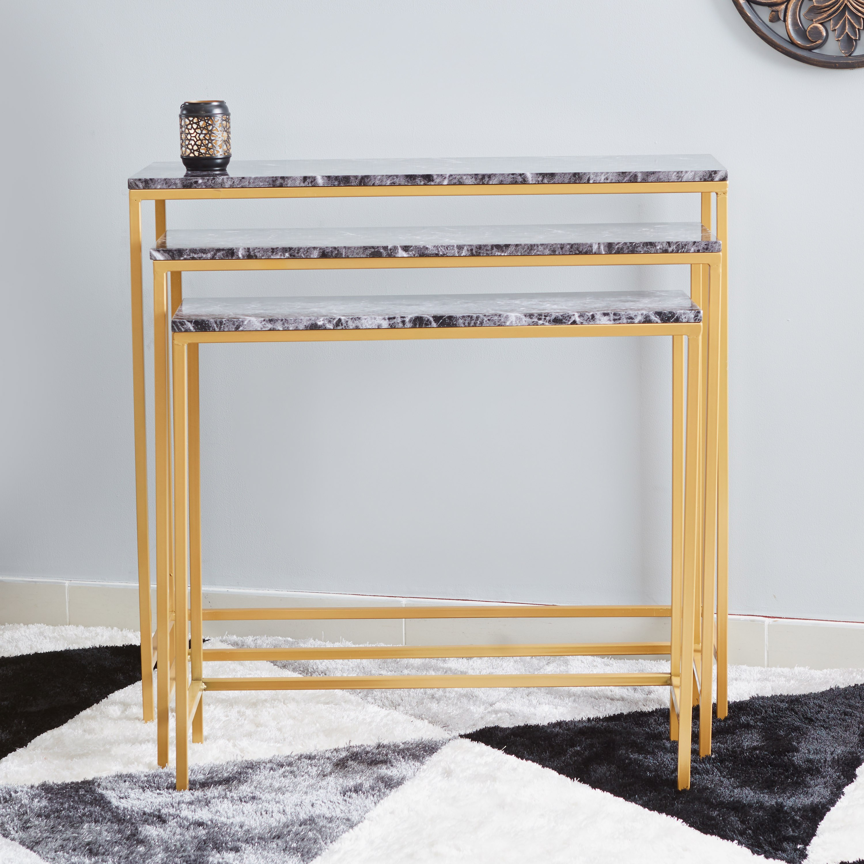 طاولات كونسول متداخلة من لوكس- طقم من 3 قطع-hbxfurniture-tablesandstands-consoletables-image-2