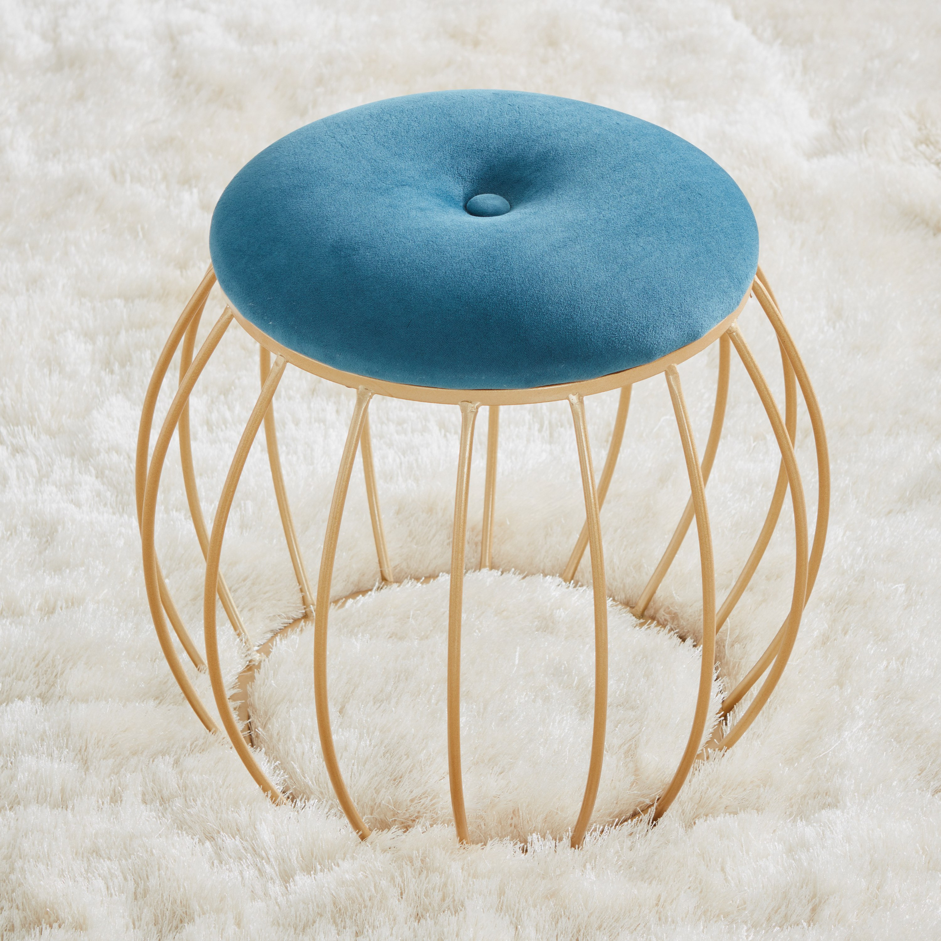 مقعد ميتاليك دون مساند ذراعين من إيمولا-hbxlivingroom-sofasandarmchairs-ottomansandfootstools-image-1