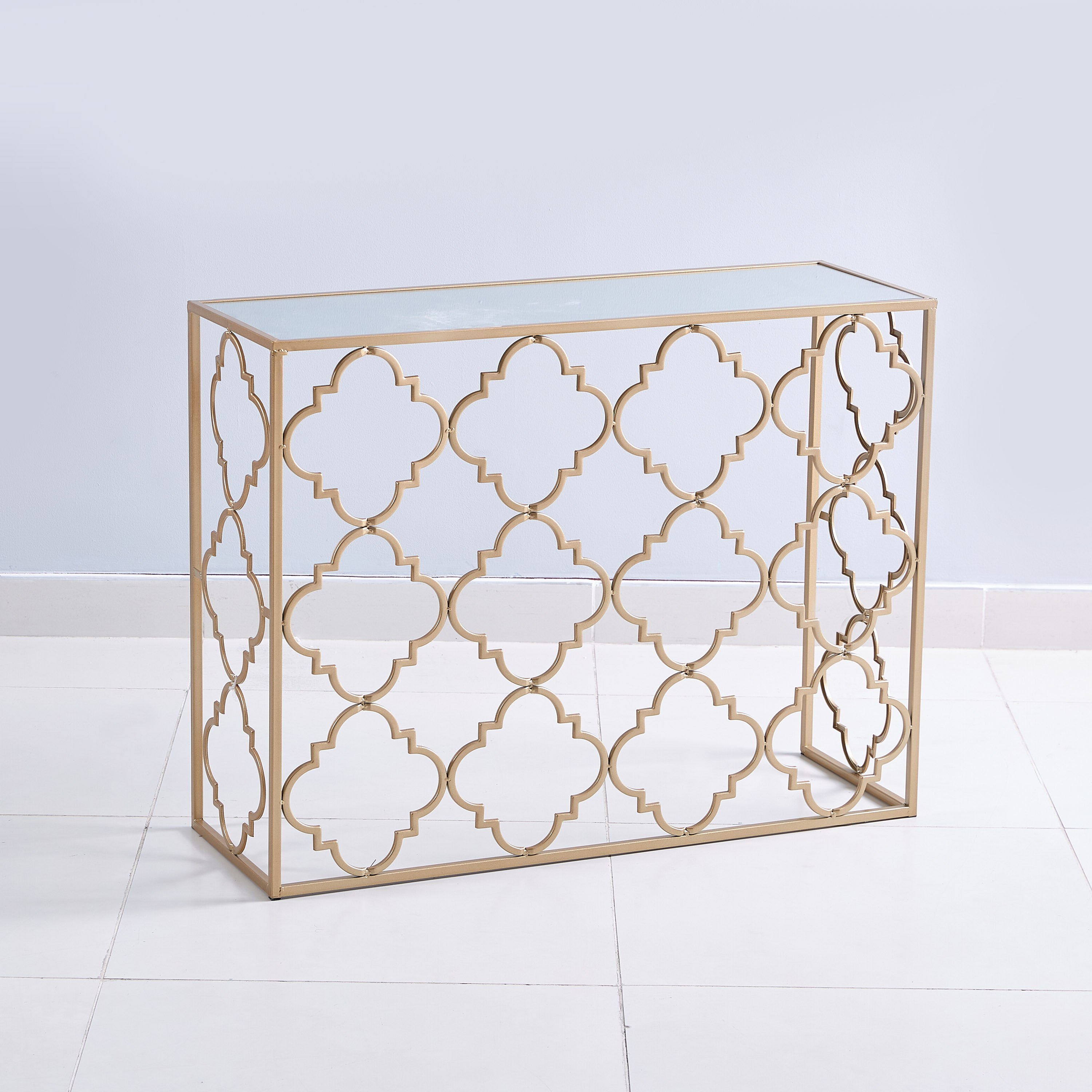 Scallop Sofa Table with Mirror-hbxfurniture-tablesandstands-consoletables-image-5