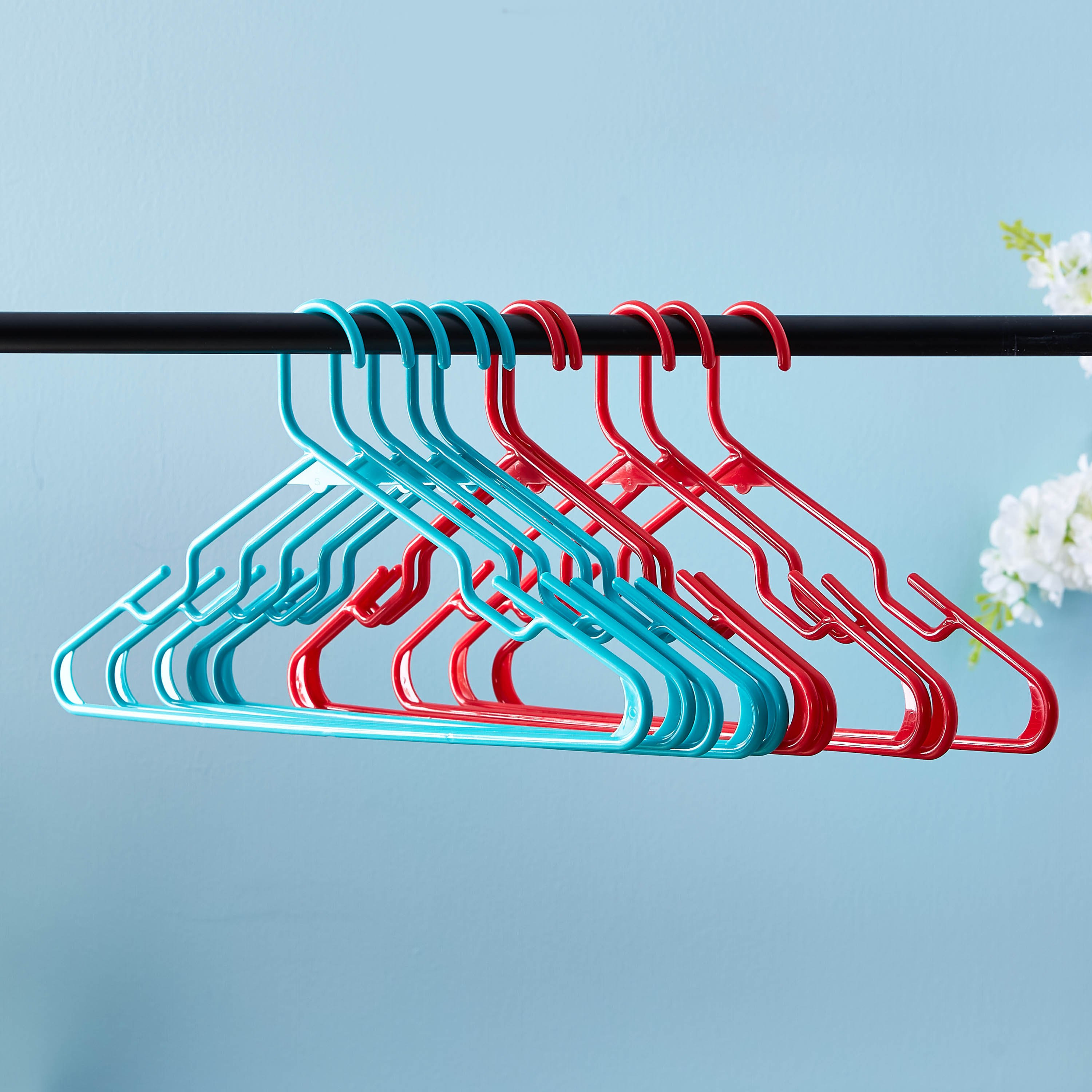 علّاقة ملابس بلاستيك من كياتيت - طقم من 10 قطع-hbxhomeware-bathandlaundry-clothesdryingracks-image-1