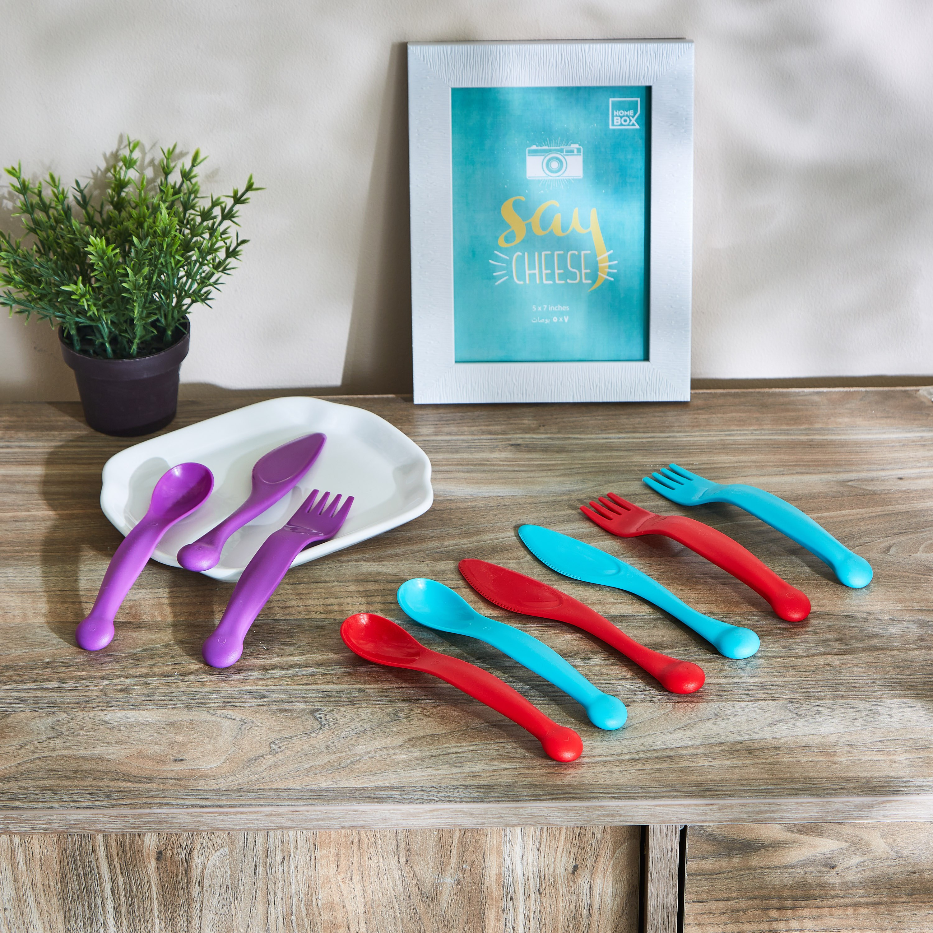 طقم أدوات مائدة للأطفال 9 قطع من تيل - 19x15x4 سم-hbxhomeware-hbxkidsandyouth-image-3