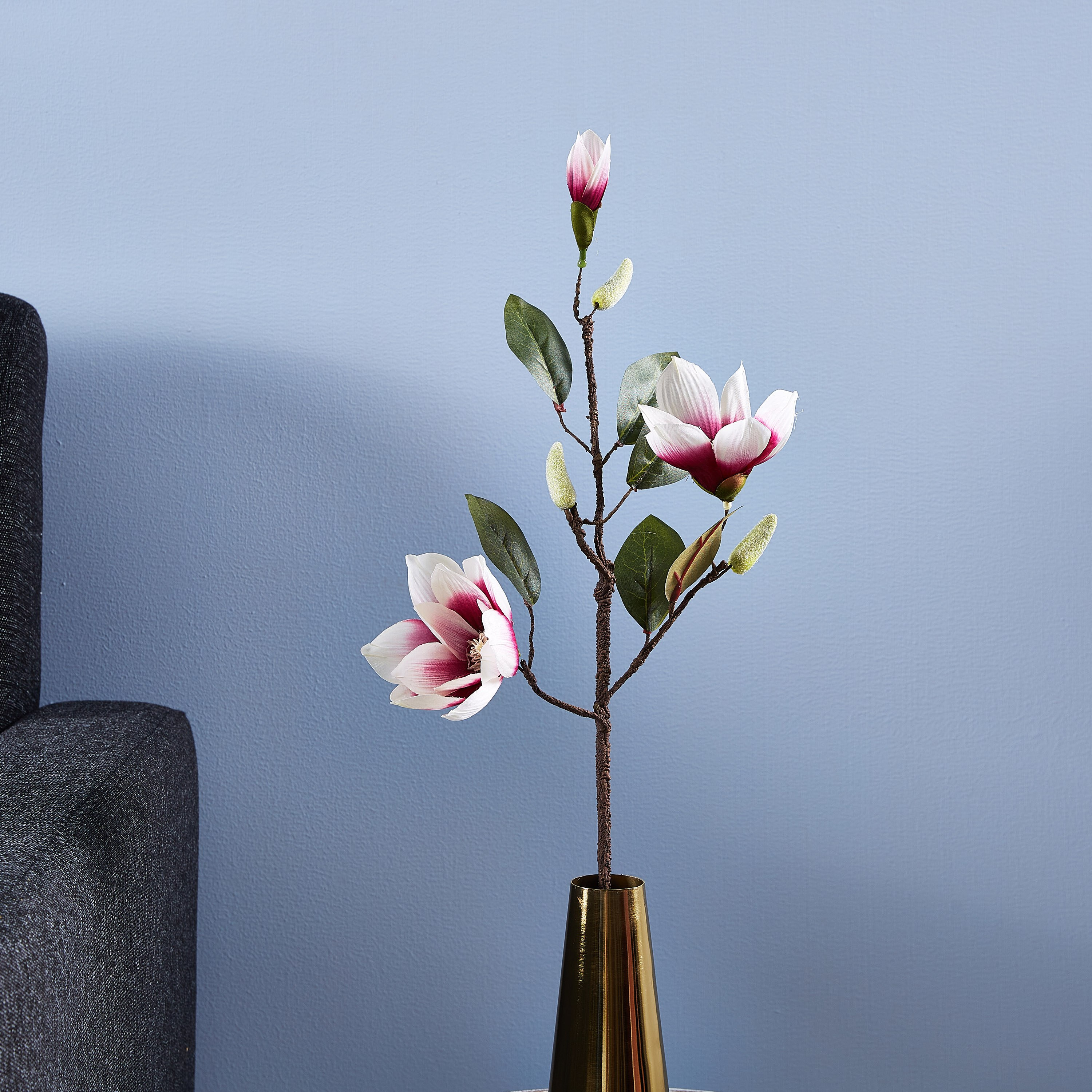 غصن زهرة خشخاش حرير للزينة - 63 سم-hbxdecorandfurnishings-homeaccessories-artificialflowersandplants-image-1